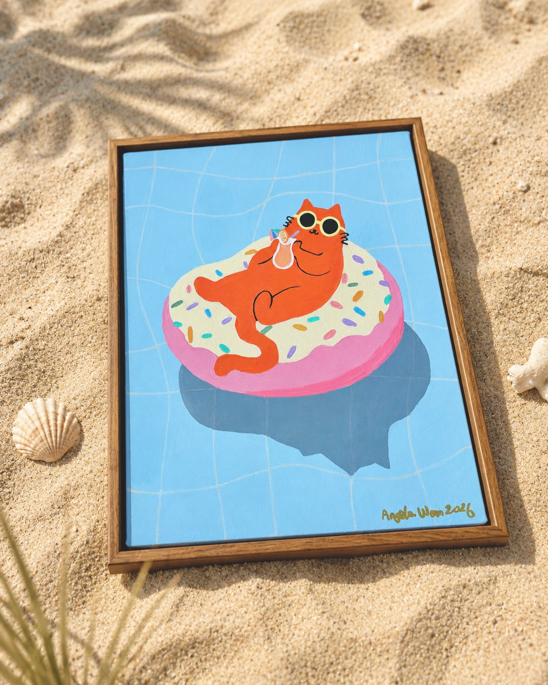 Just Donut Care 002— Original Acrylic Painting (11”x14”)