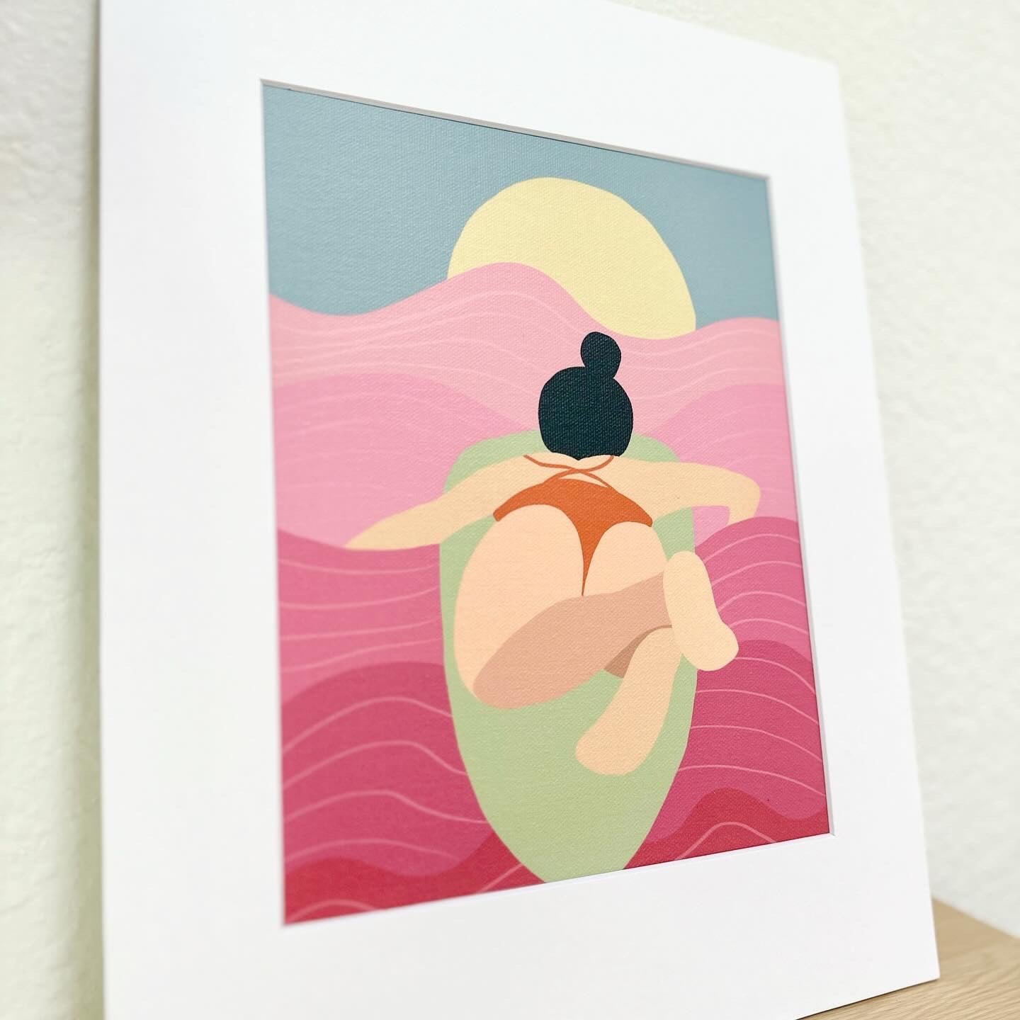 "50 Shades of Pink" Matted Print