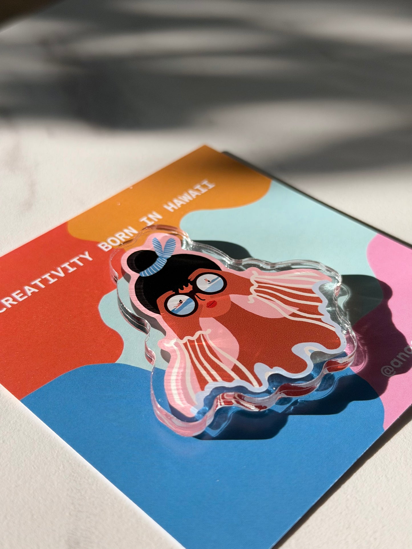 “Sea What I See” Fridge Magnet – Hawaii-Inspired Art by Angela Wan