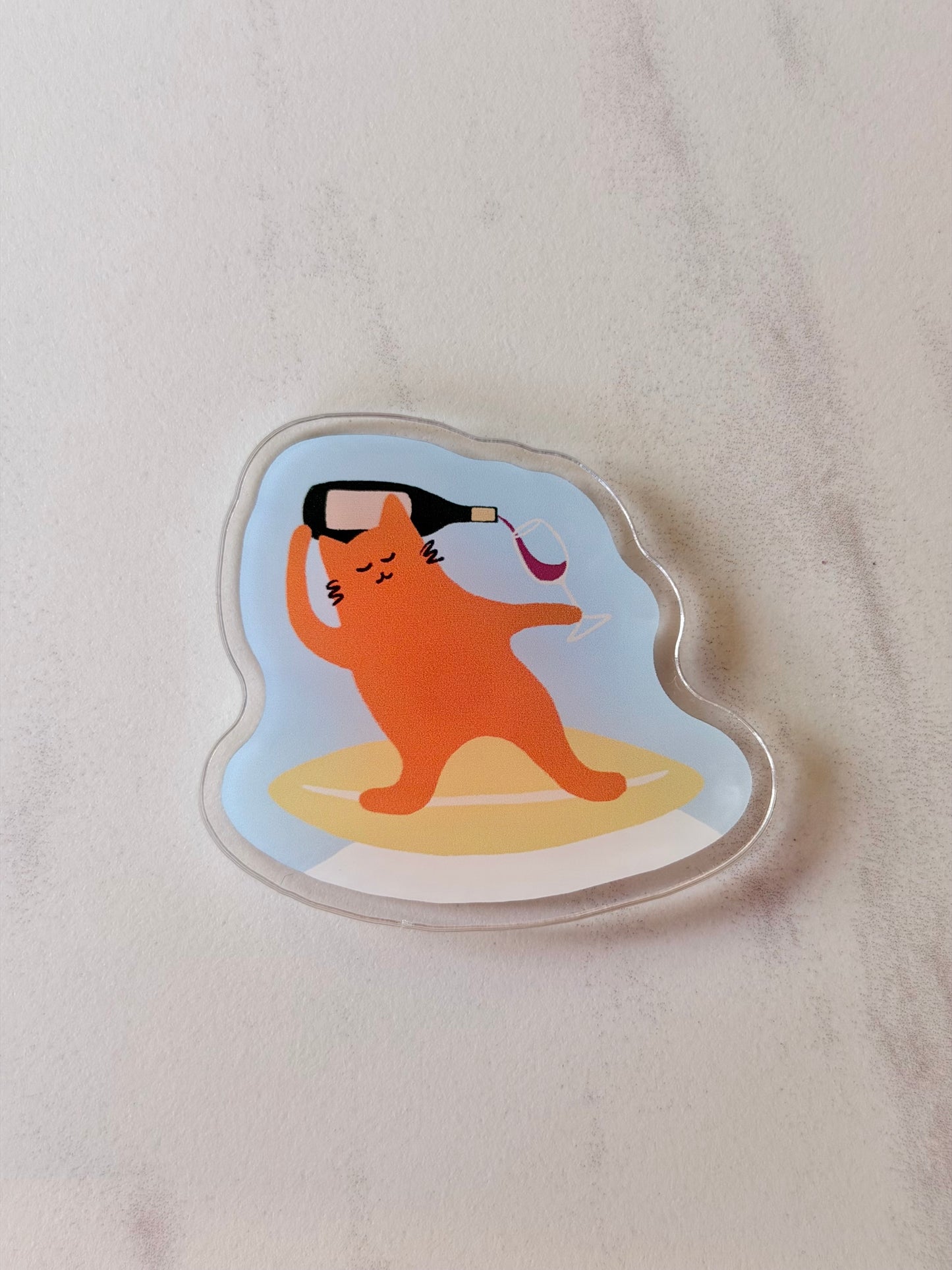 “Surfing Cat” Fridge Magnet – Milo the Beach Cat Collection