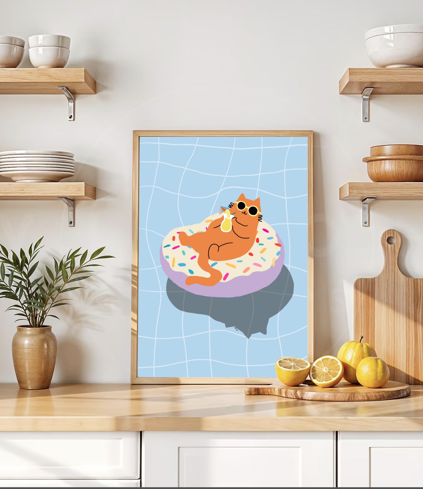 "Just Donut Care" Matted Print