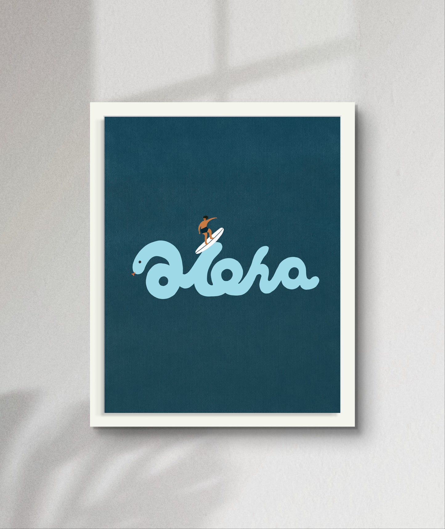 “Riding the Aloha: His Rhythm” Fridge Magnet – Hawaii-Inspired Art by Angela Wan