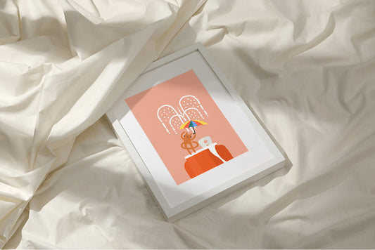 "Soda Rain" Matted Print