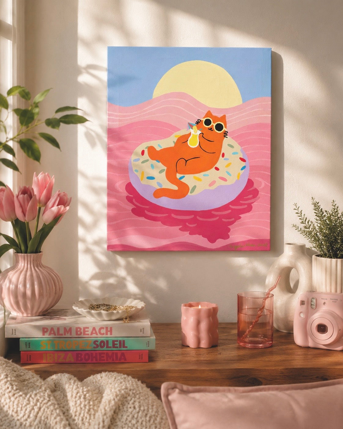 Donut Rush— Original Acrylic Painting (16”x20”)