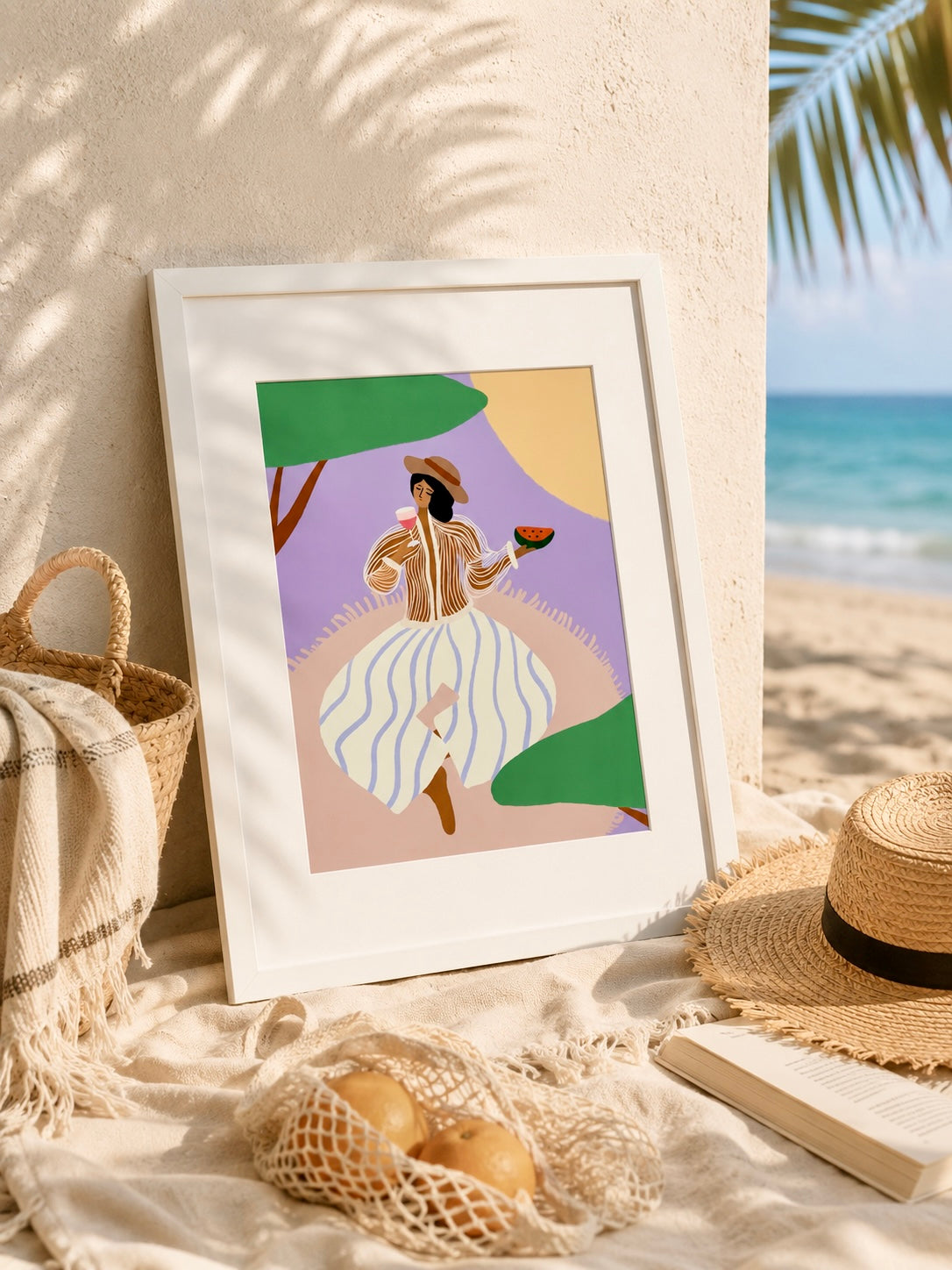 "Under the Sweet Shade" Matted Print