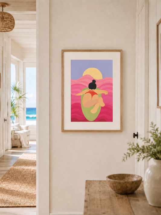 "50 Shades of Pink" Matted Print