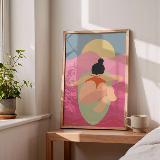 "50 Shades of Pink" Matted Print