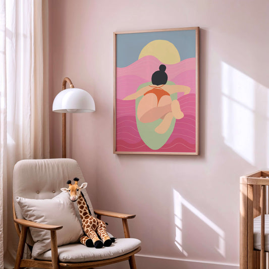 "50 Shades of Pink" Matted Print