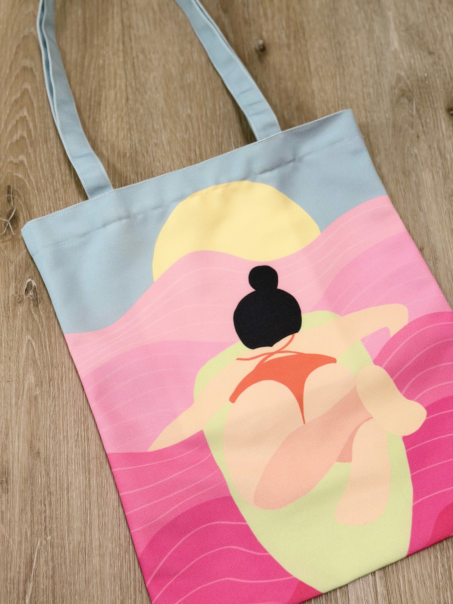 50 Shades of Pink Tote Bag | Hawaii Art Tote with Zip Closure