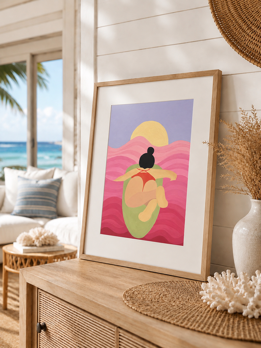 "50 Shades of Pink" Matted Print