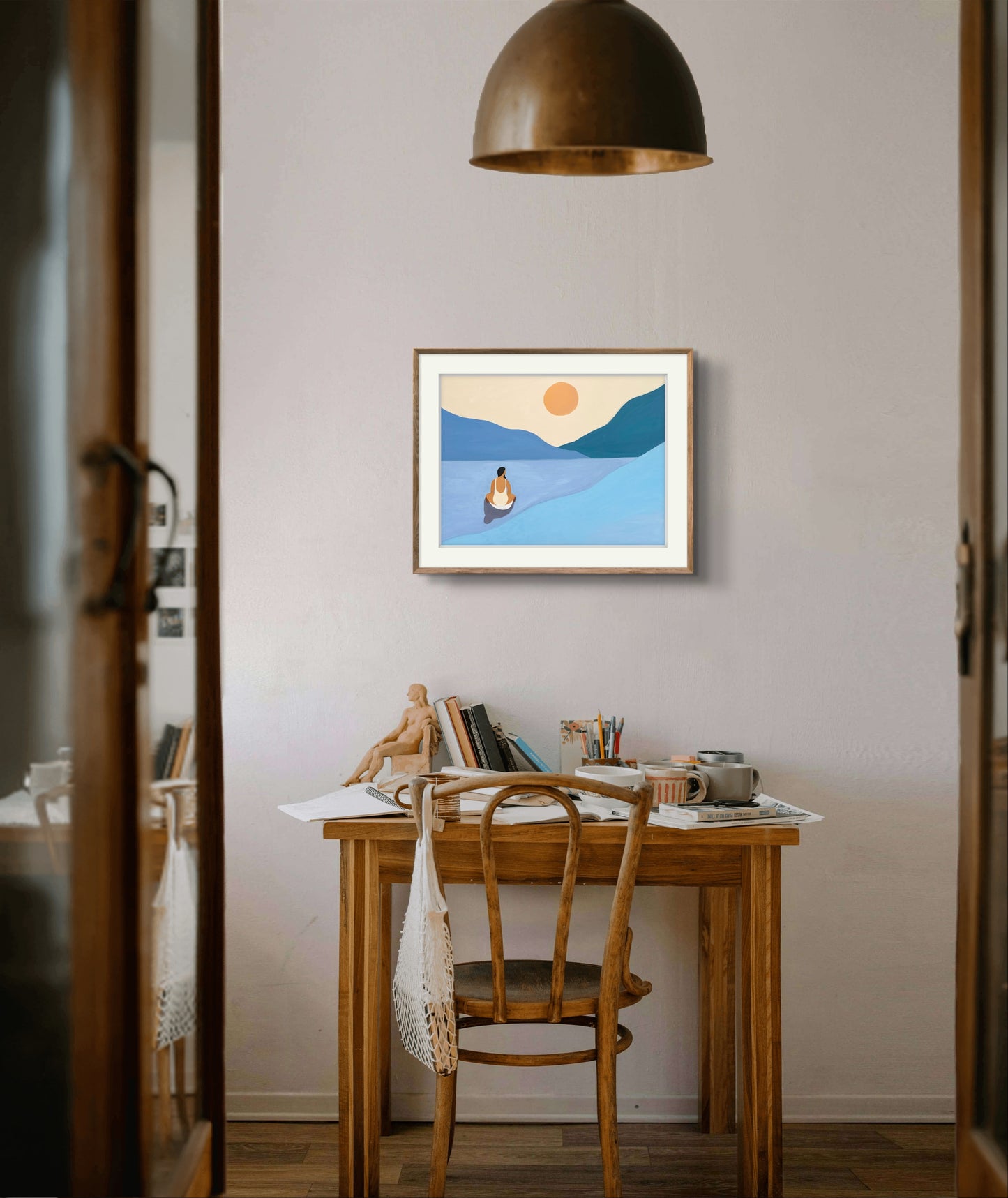 "Serene Blue" Matted Print