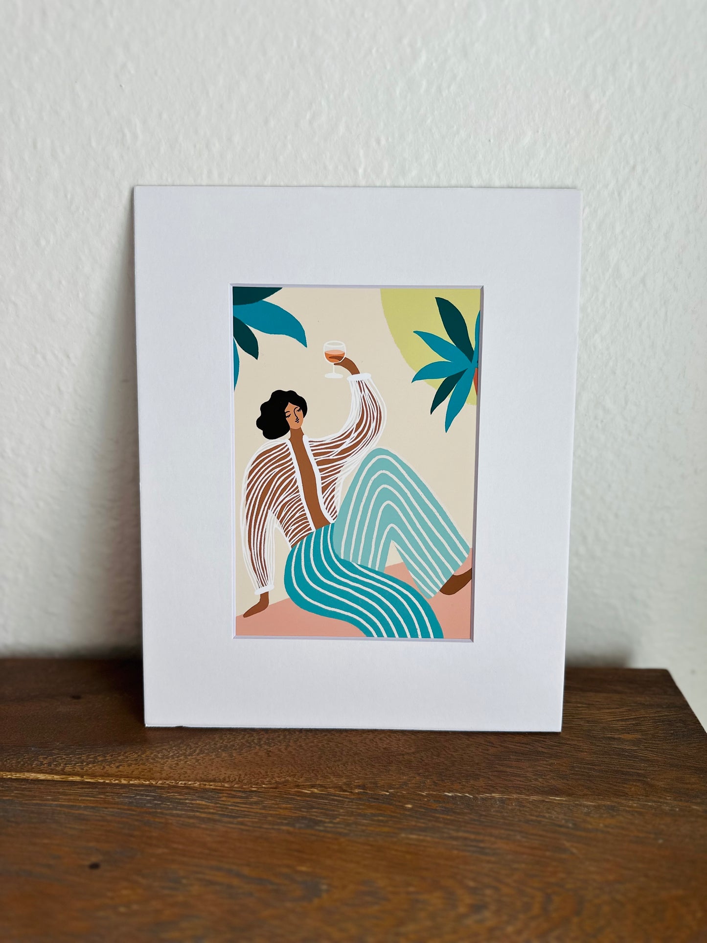 "Cheers to Chill " Matted Print