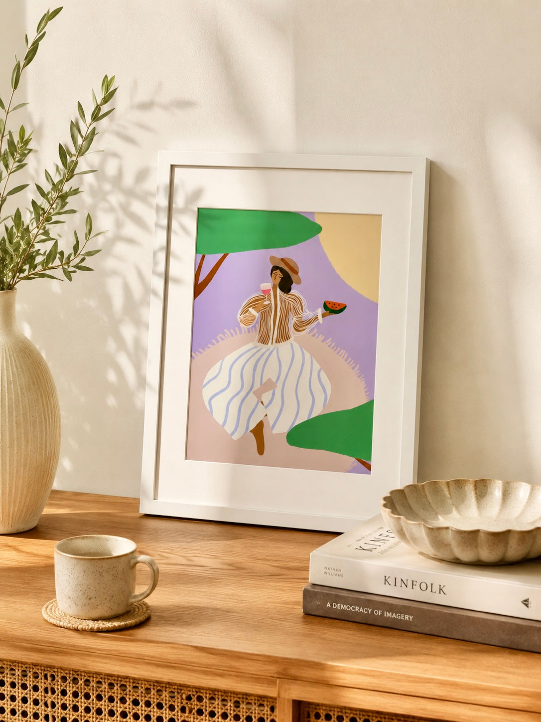 "Under the Sweet Shade" Matted Print