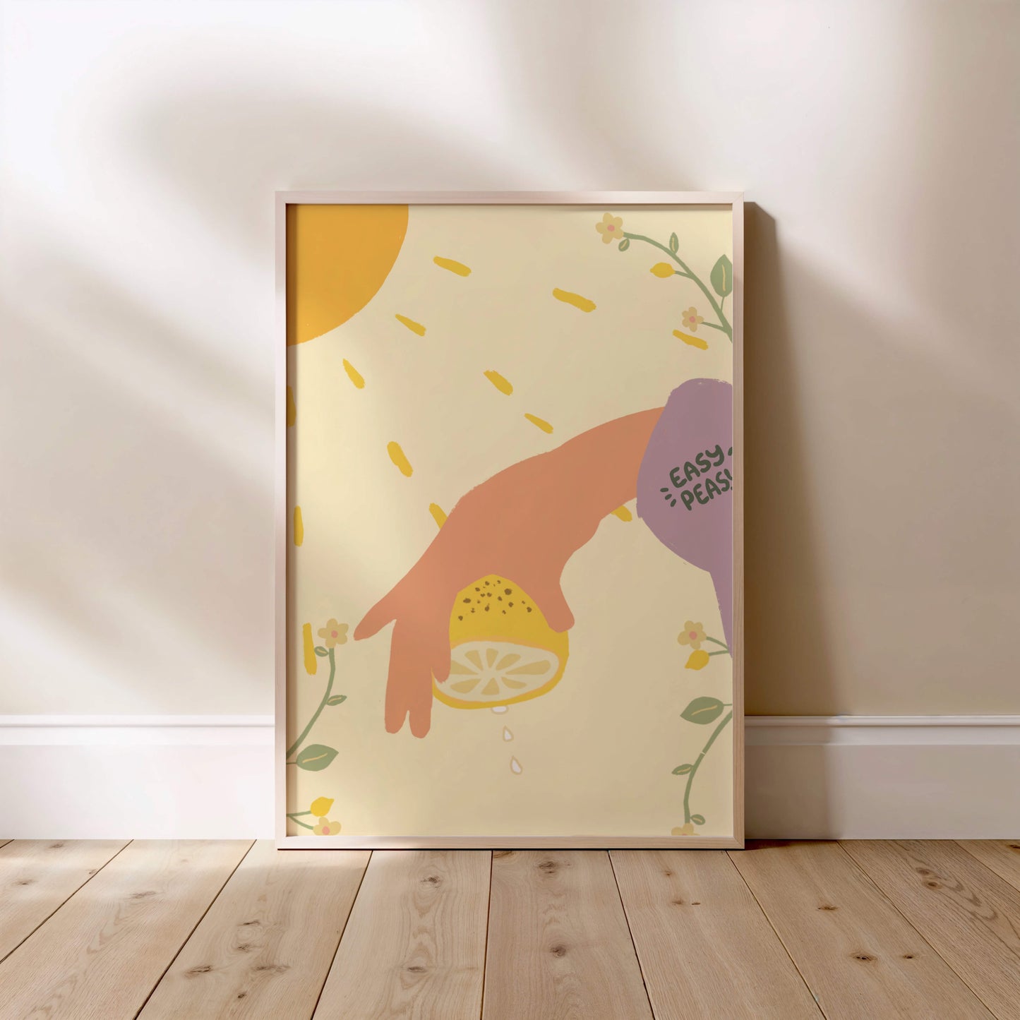 "Easy Peasy" Matted Print