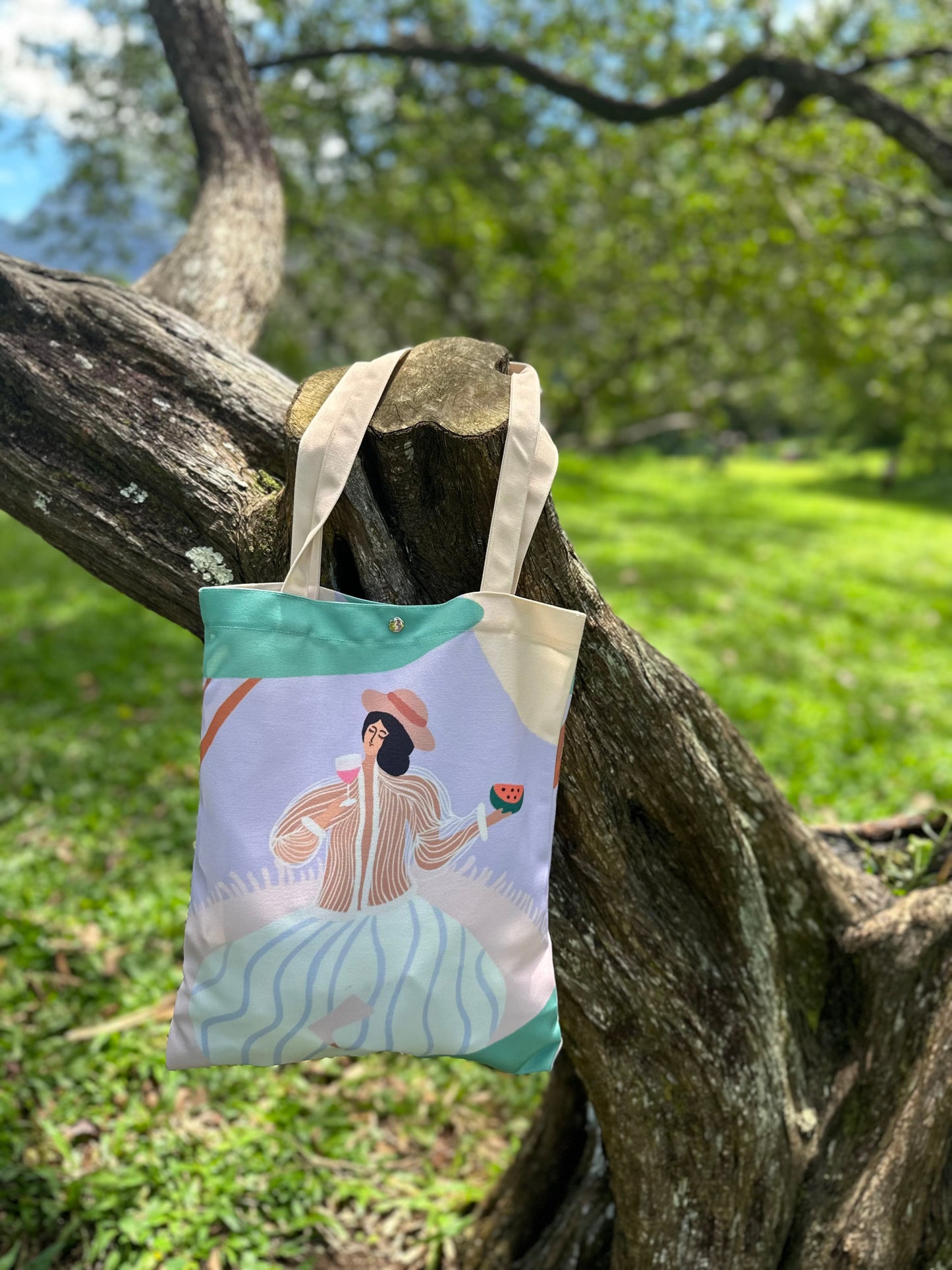 "Under the Sweet Shade" Tote – Inspired by Hawaii 🌊