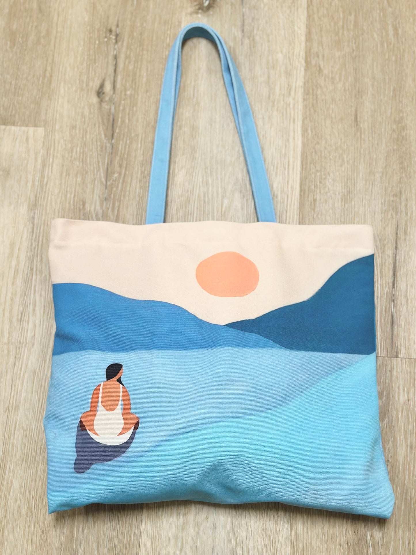 Serene Blue Tote Bag – Inspired by Hawaii 🌊