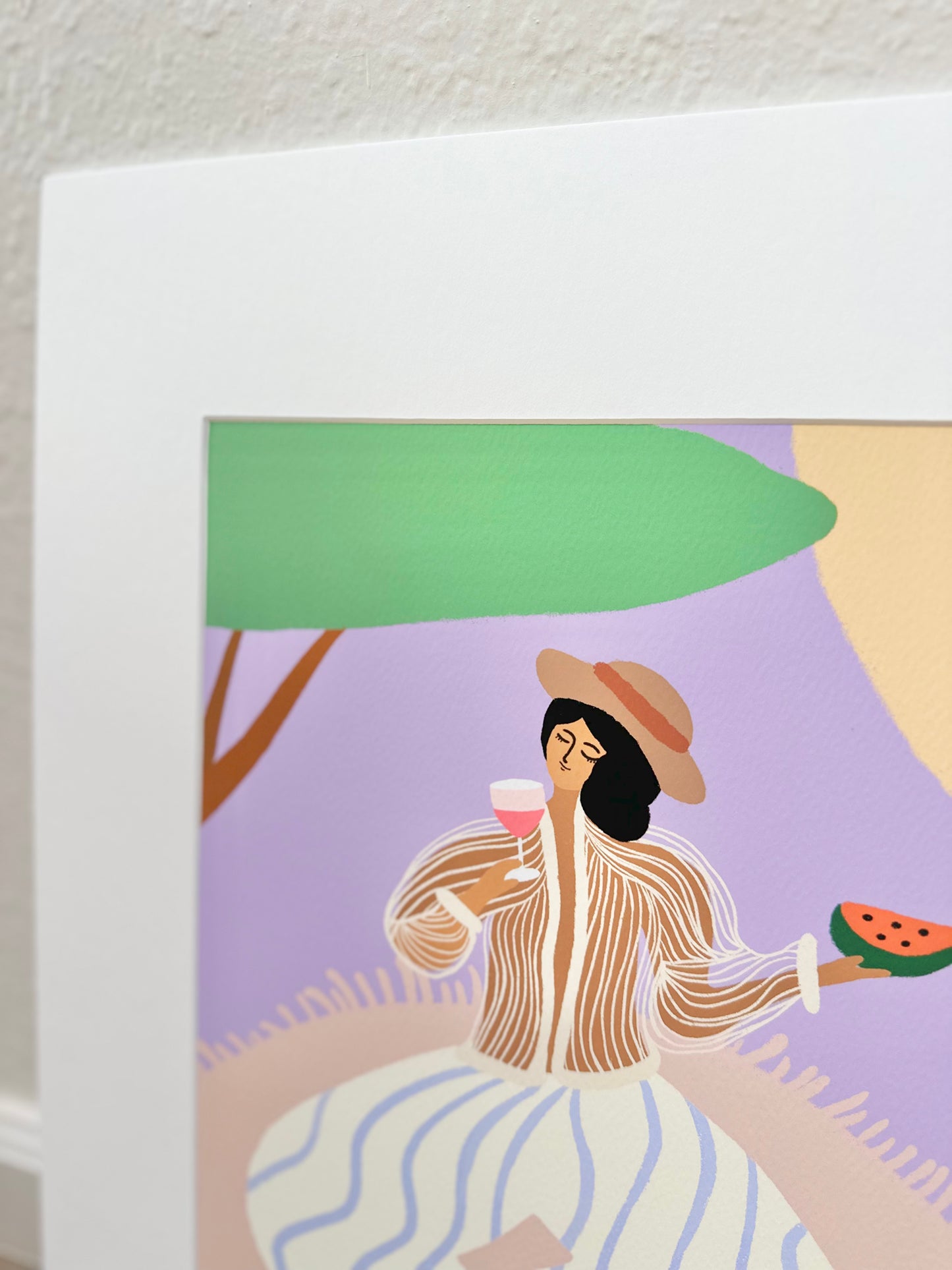 "Under the Sweet Shade" Matted Print
