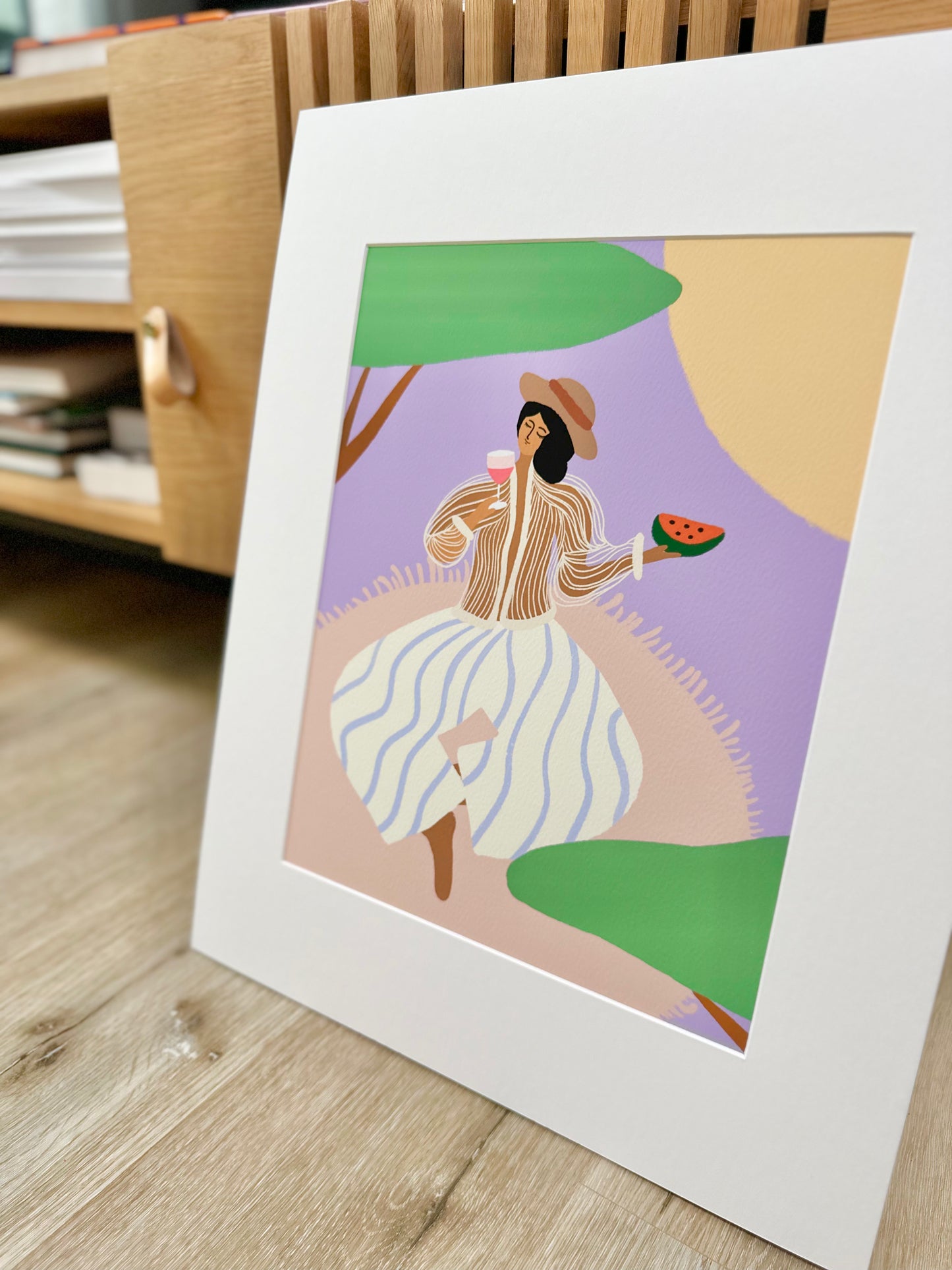 "Under the Sweet Shade" Matted Print