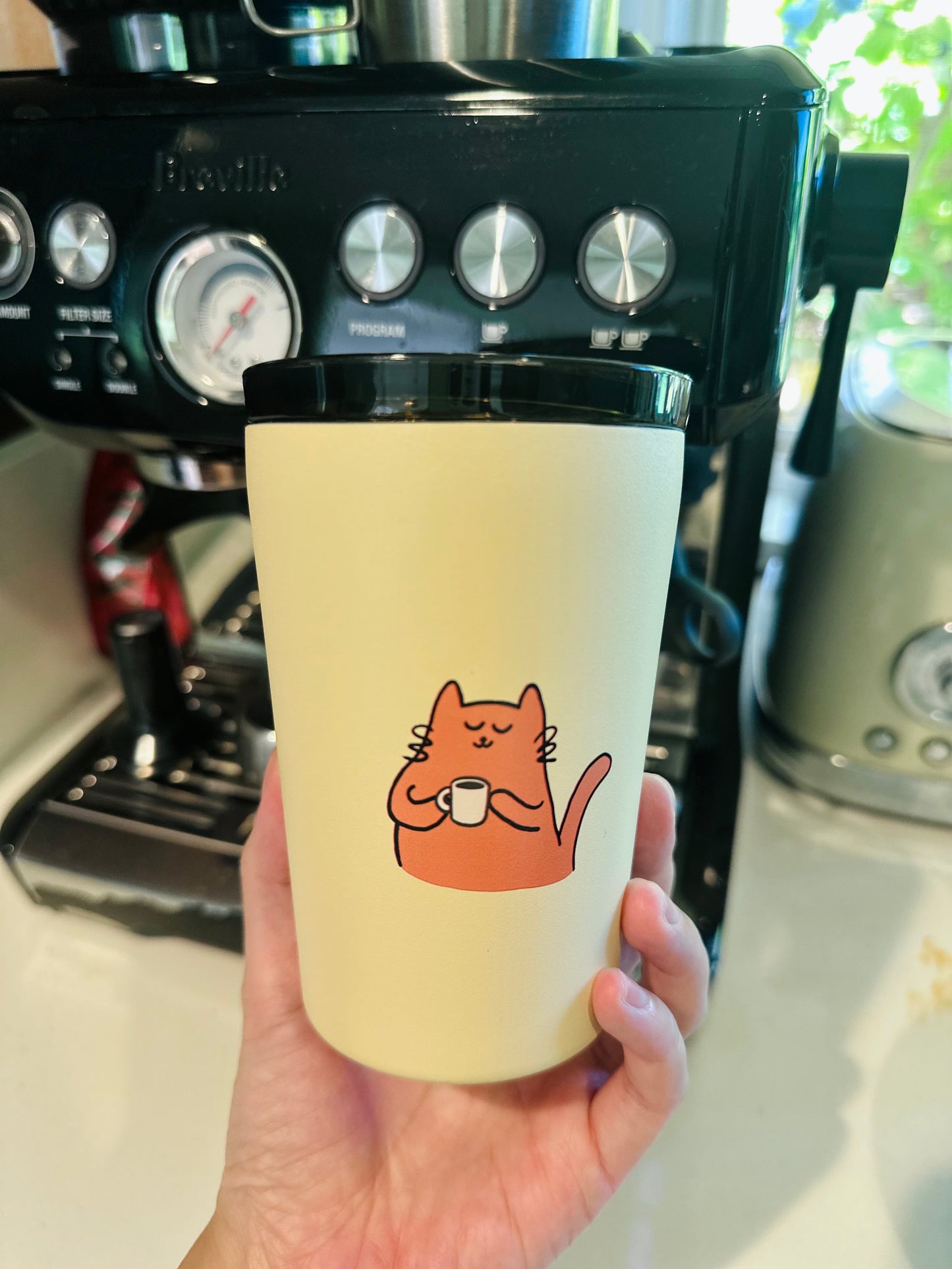 Coffee Cat Insulated Tumbler – Cute Cat Coffee & Tea Cup
