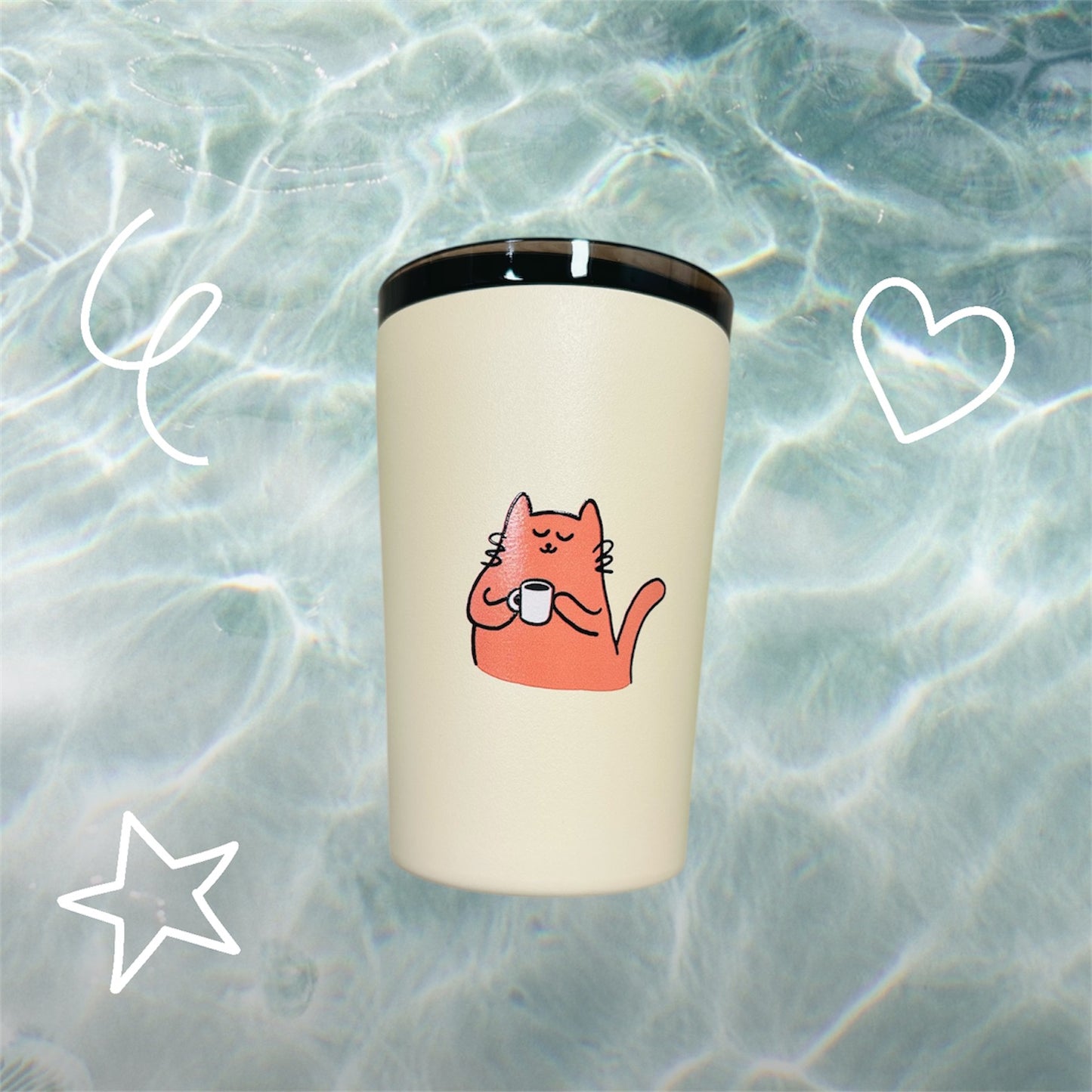 Coffee Cat Insulated Tumbler – Cute Cat Coffee & Tea Cup