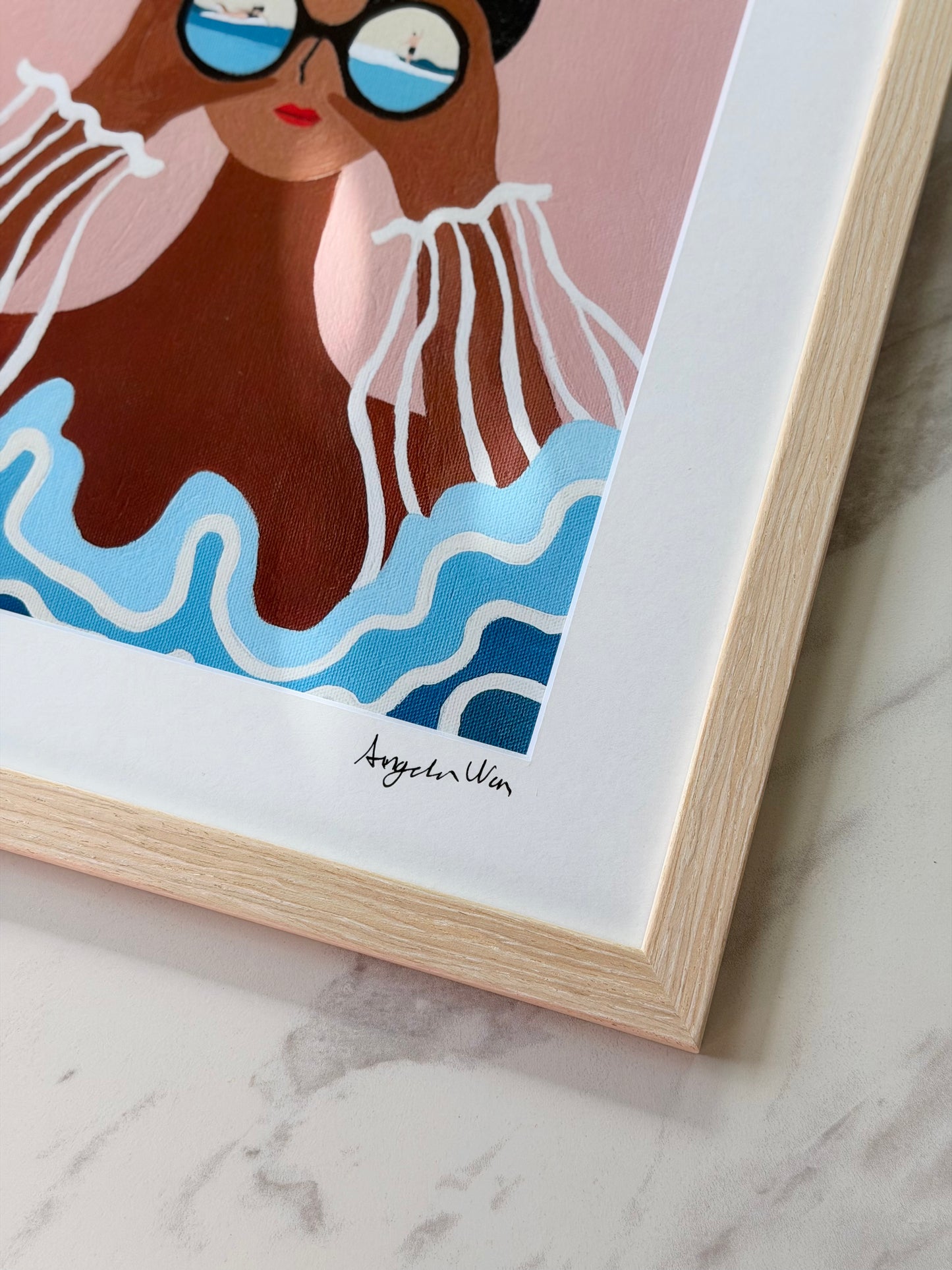 Gallery Framed Art Print — “Sea What I See” (12×12)