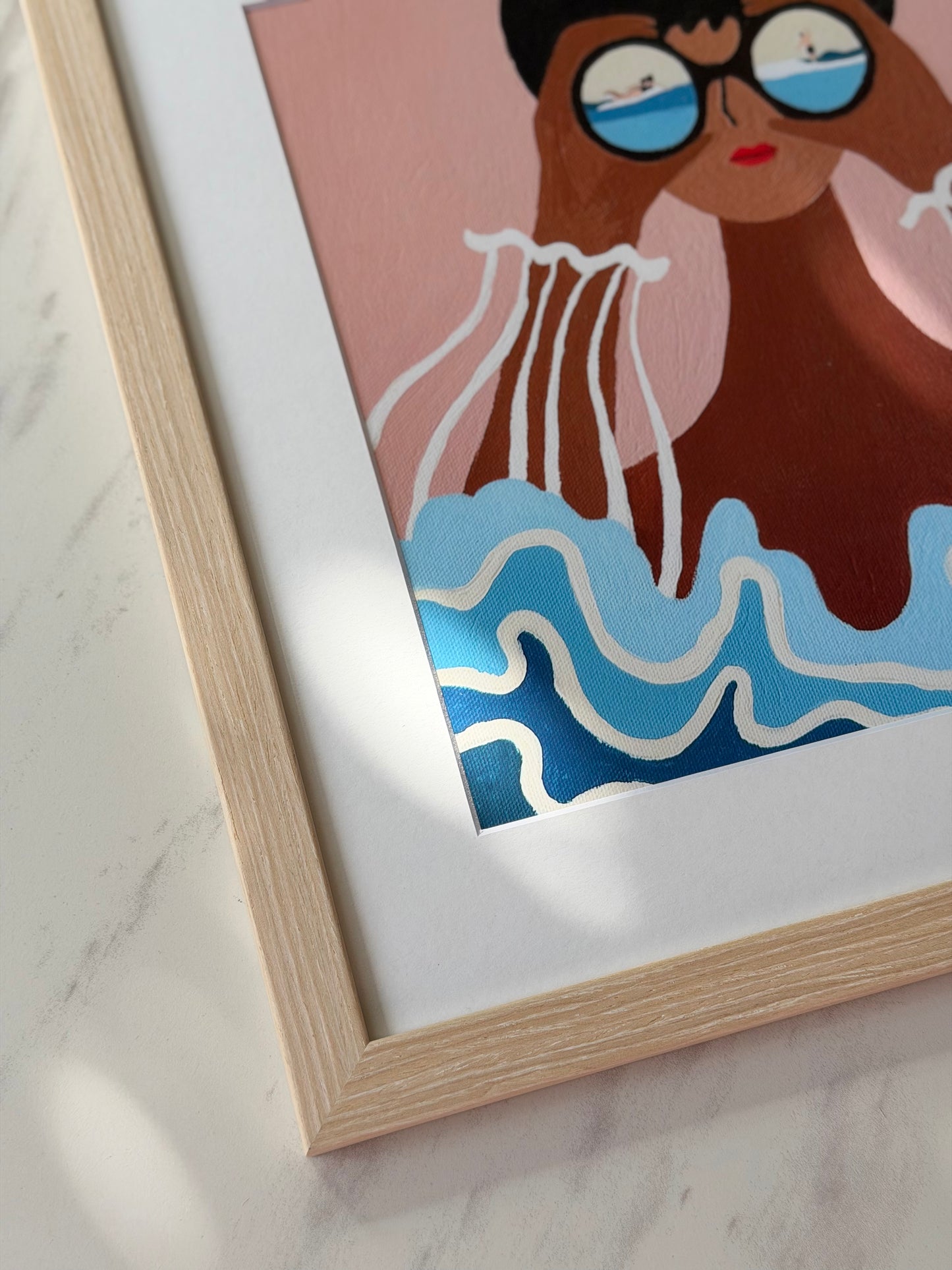 Gallery Framed Art Print — “Sea What I See” (12×12)