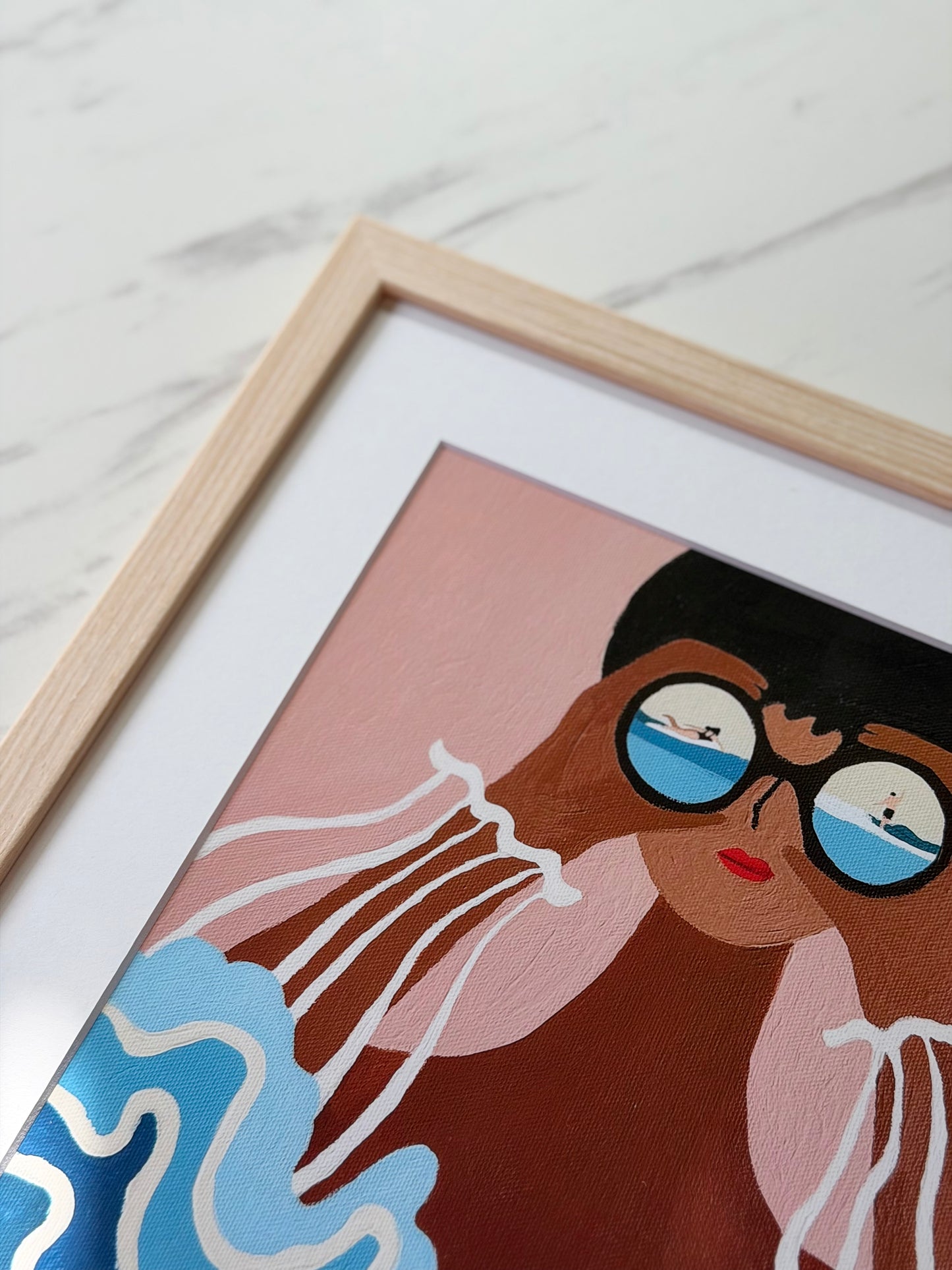 Gallery Framed Art Print — “Sea What I See” (12×12)