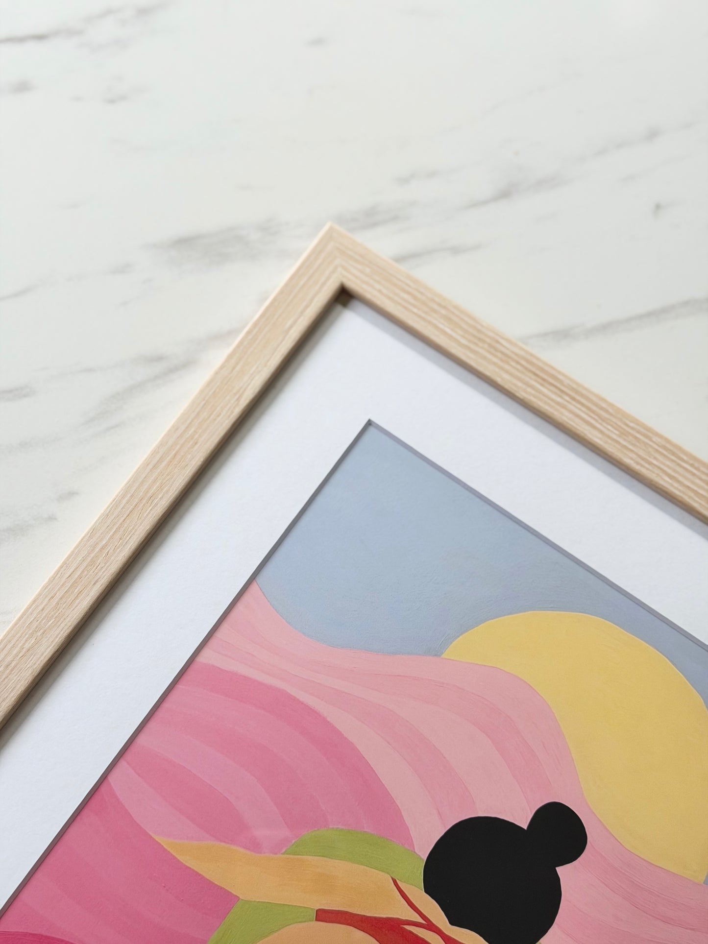 Gallery Framed Art Print — “50 Shades of Pink” (12×12)