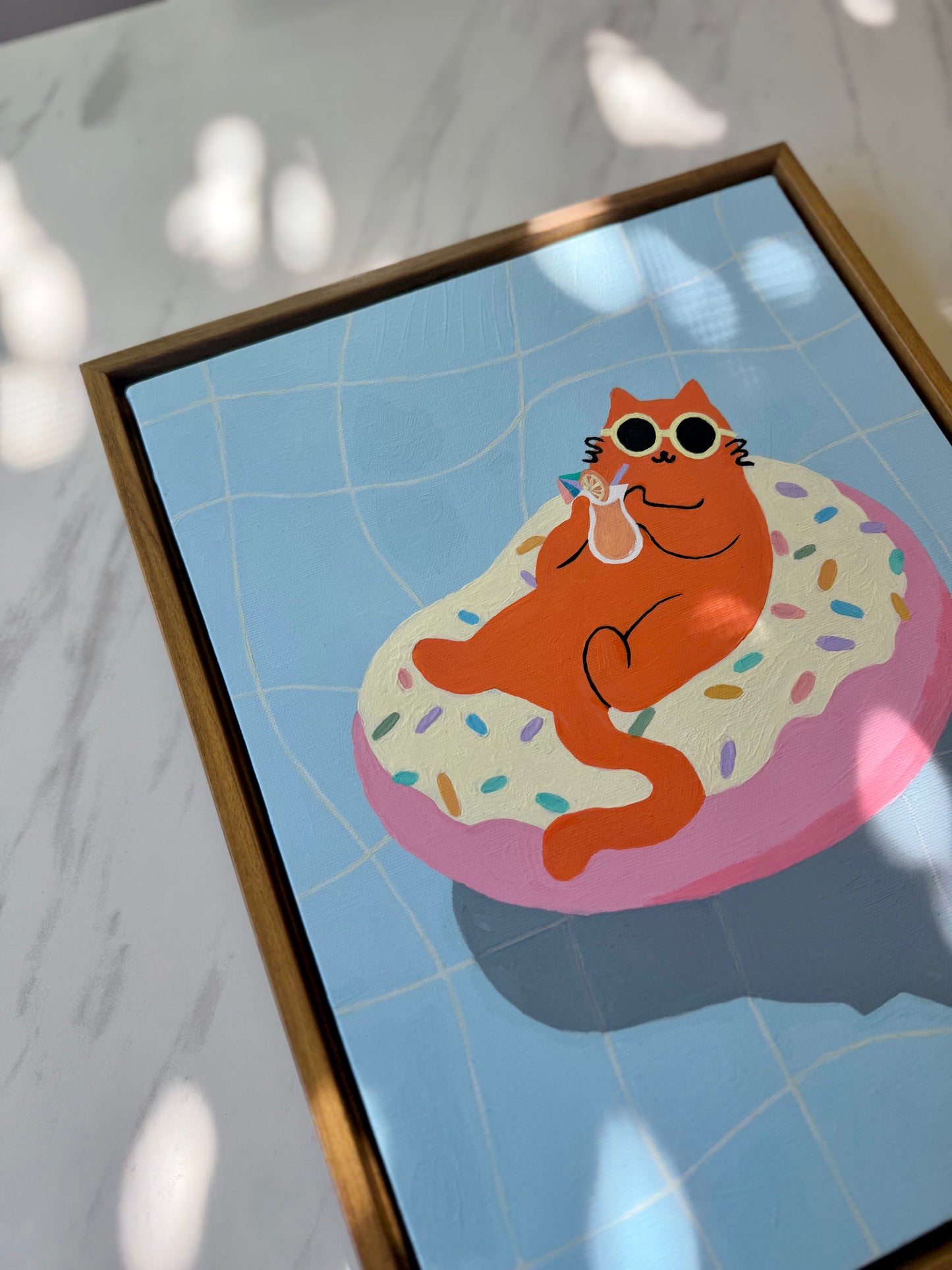 Just Donut Care 002— Original Acrylic Painting (11”x14”)