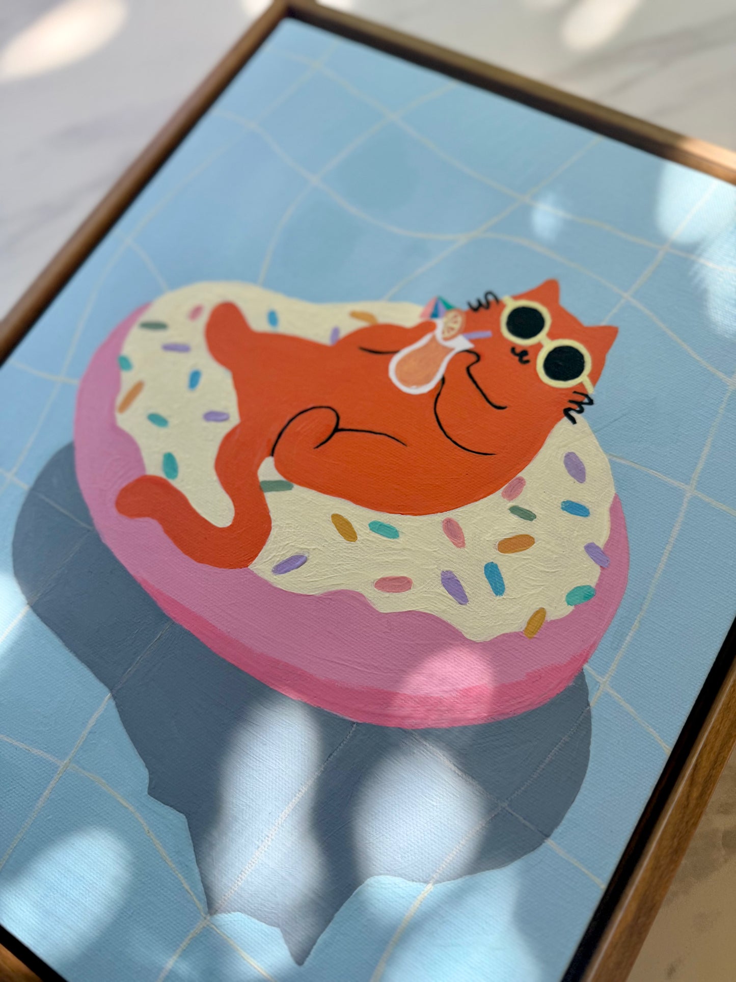 Just Donut Care 002— Original Acrylic Painting (11”x14”)