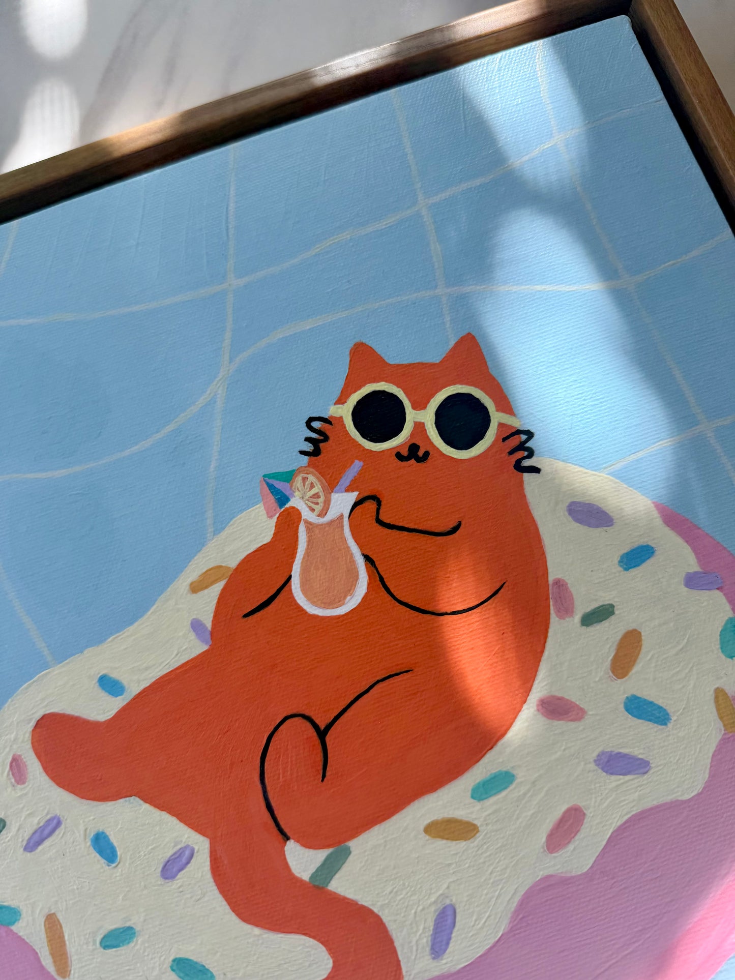 Just Donut Care 002— Original Acrylic Painting (11”x14”)