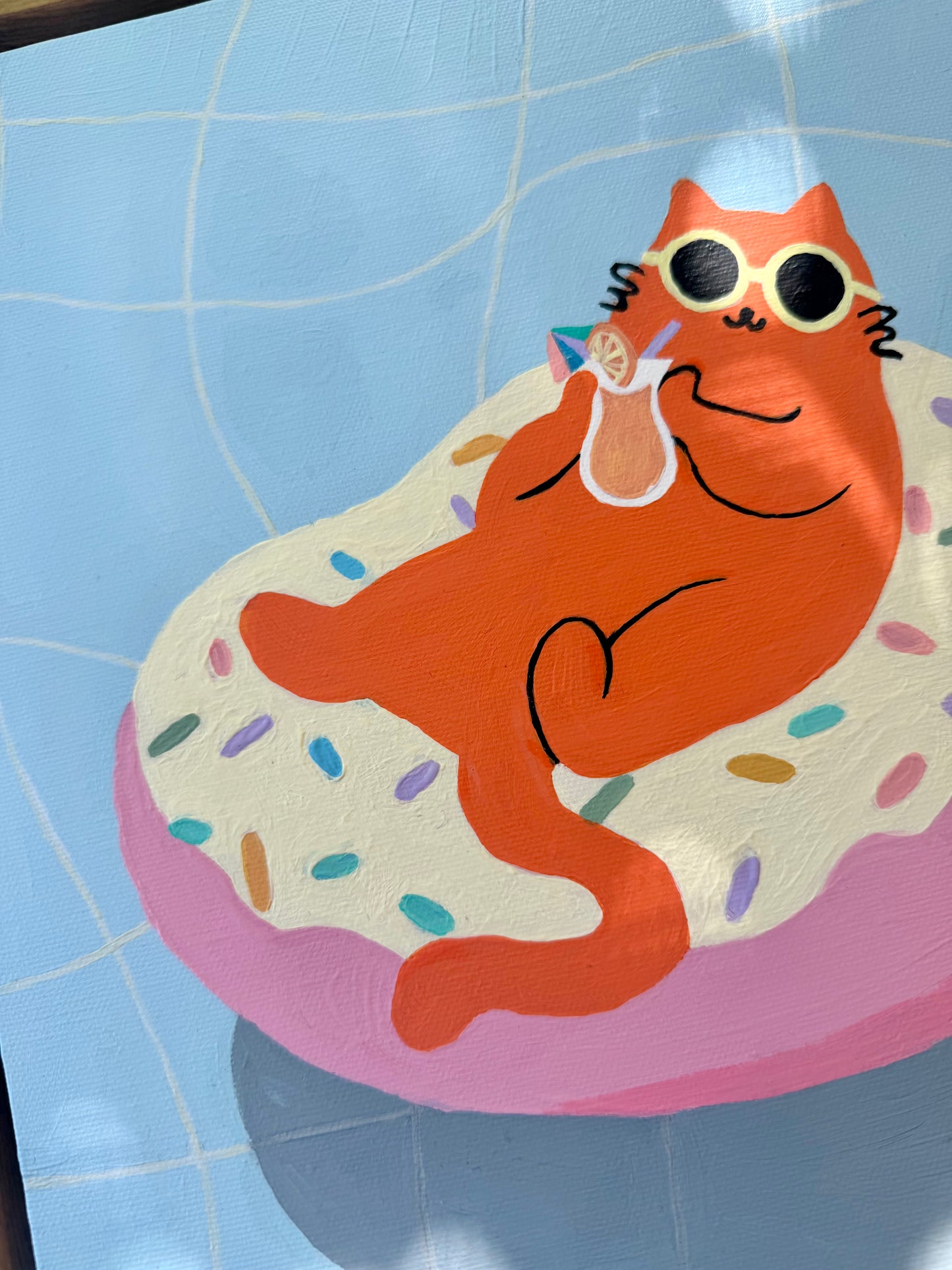 Just Donut Care 002— Original Acrylic Painting (11”x14”)