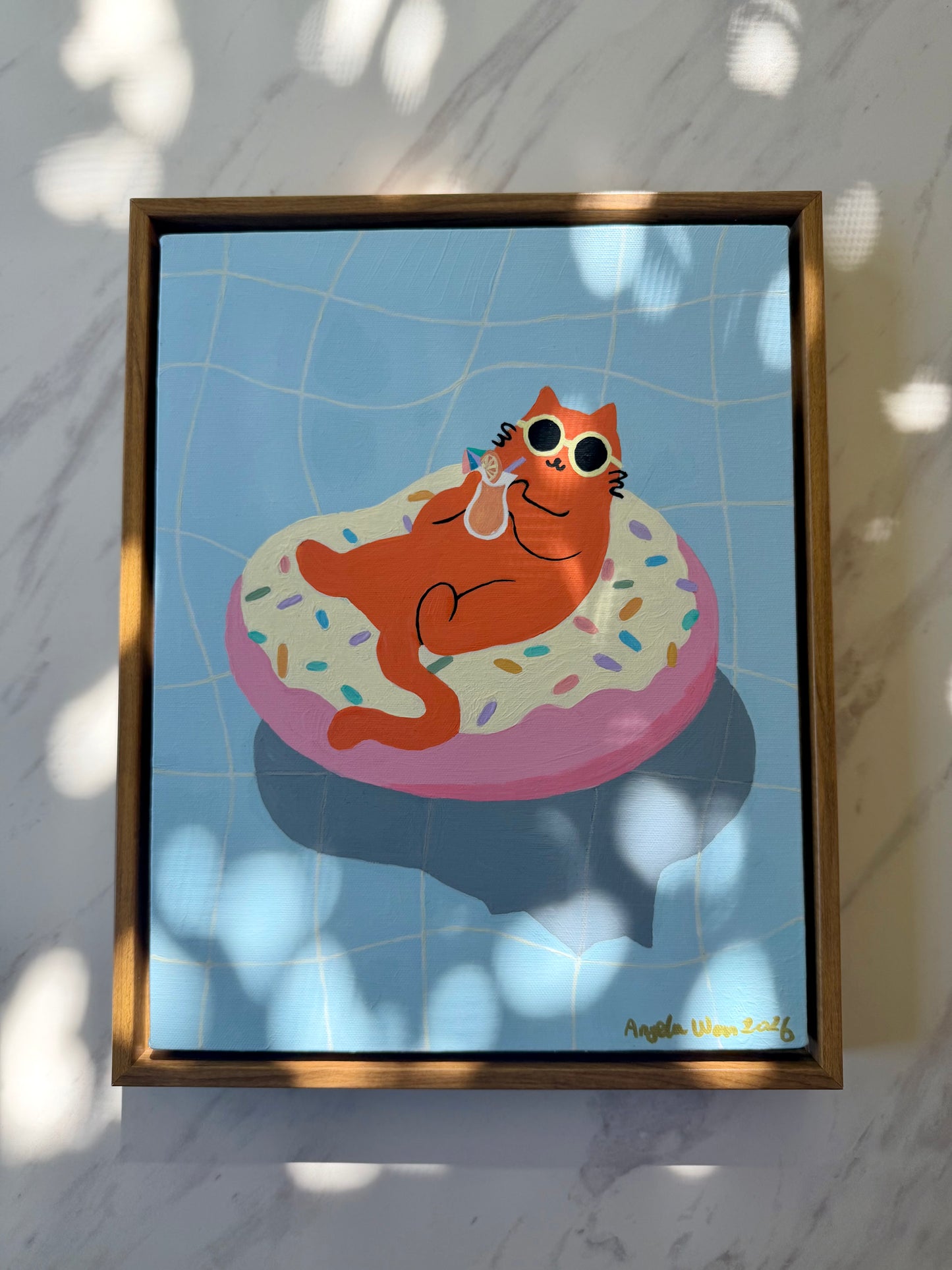 Just Donut Care 002— Original Acrylic Painting (11”x14”)