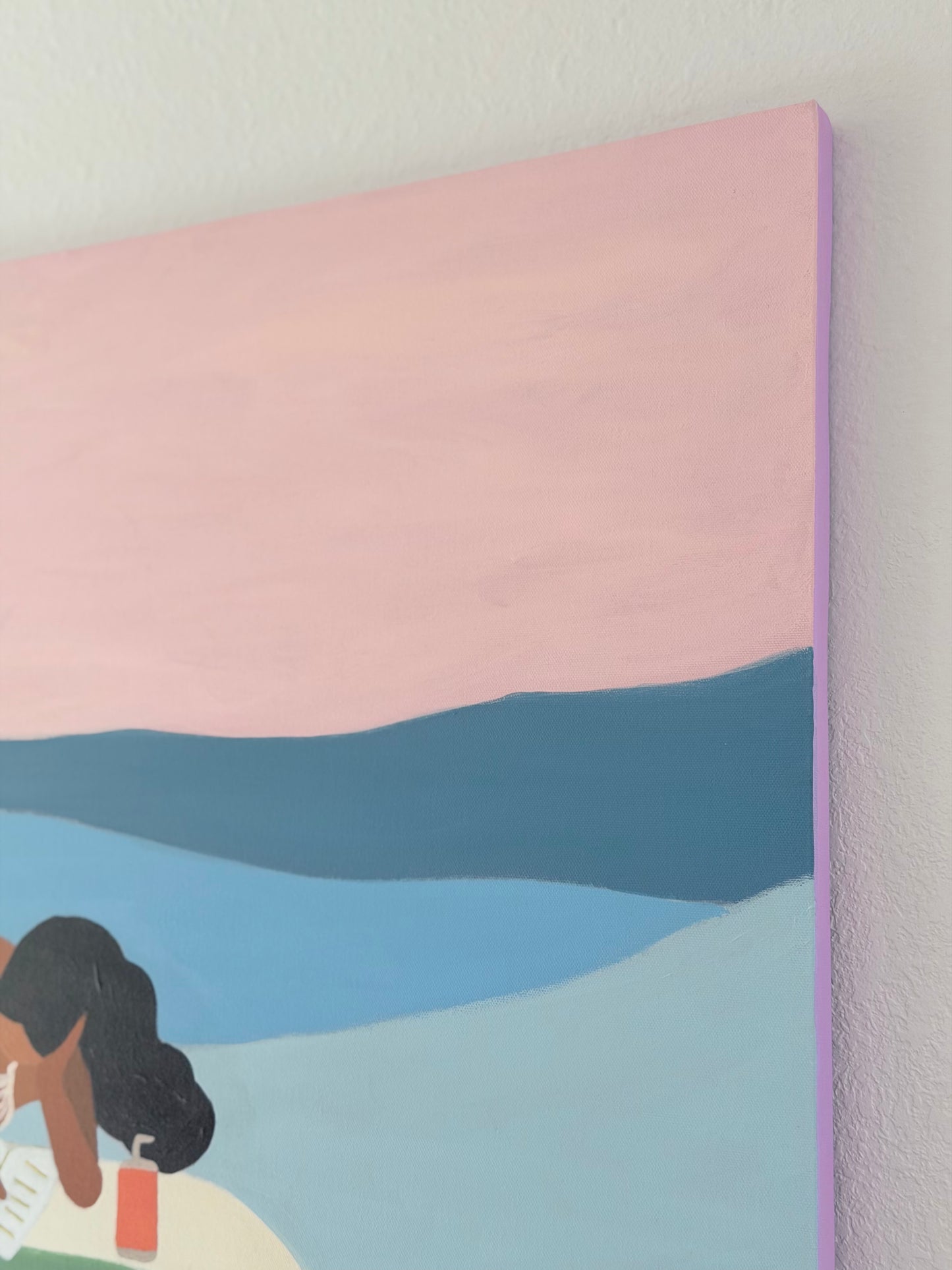 Pages and Waves— Original Acrylic Painting (30”x40”)