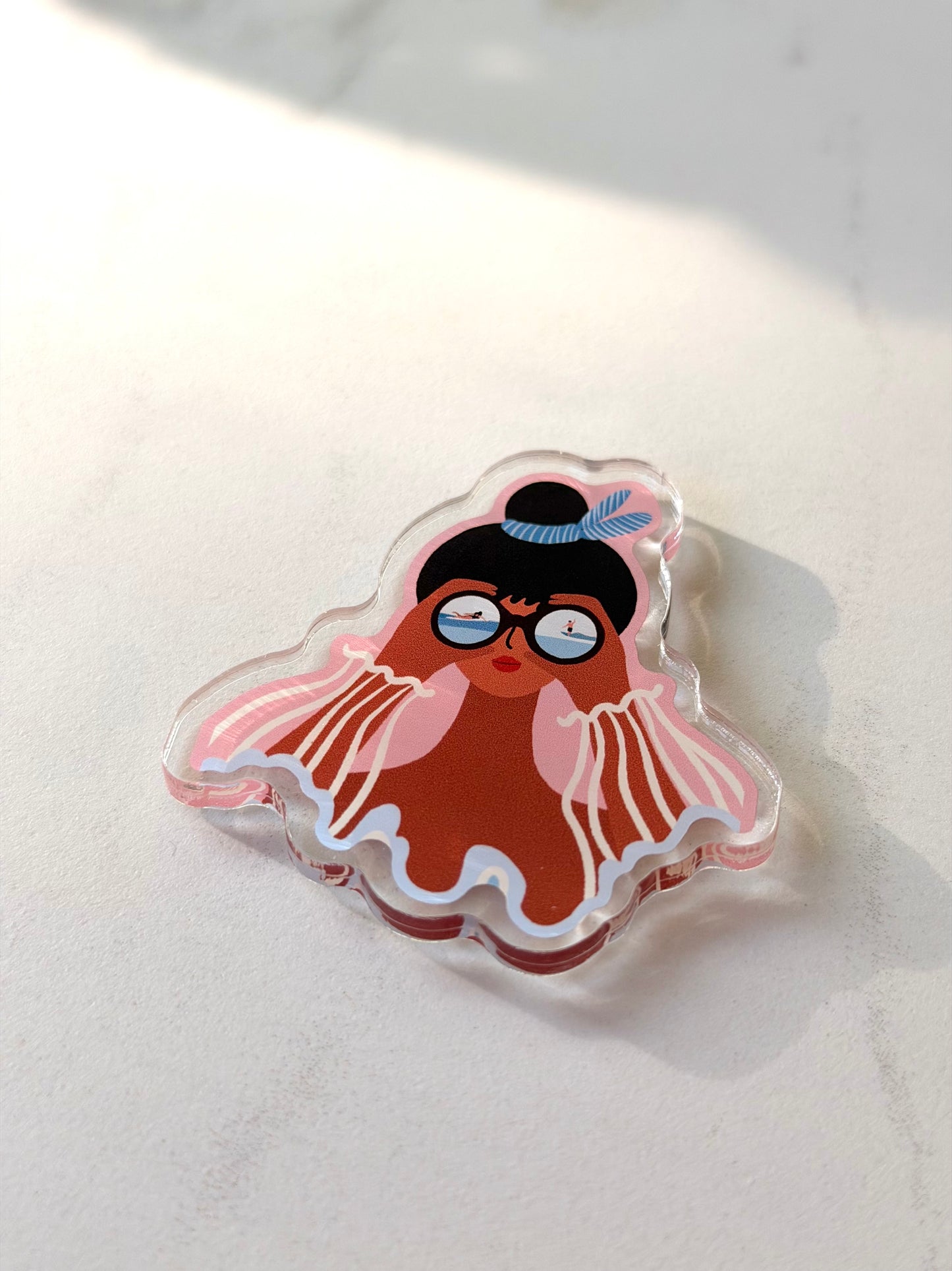 “Sea What I See” Fridge Magnet – Hawaii-Inspired Art by Angela Wan