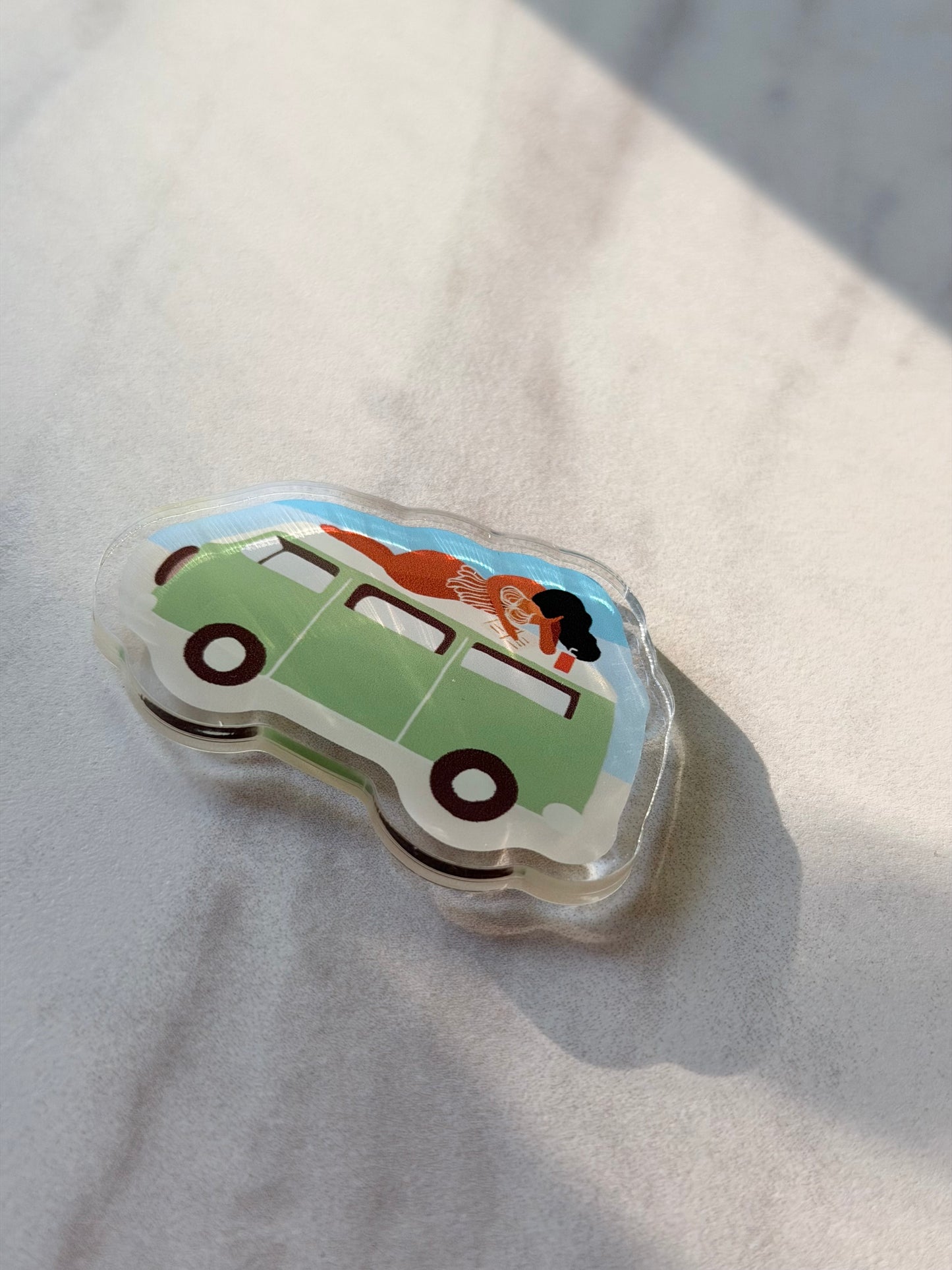 “Pages and Waves” Fridge Magnet – Hawaii-Inspired Art by Angela Wan