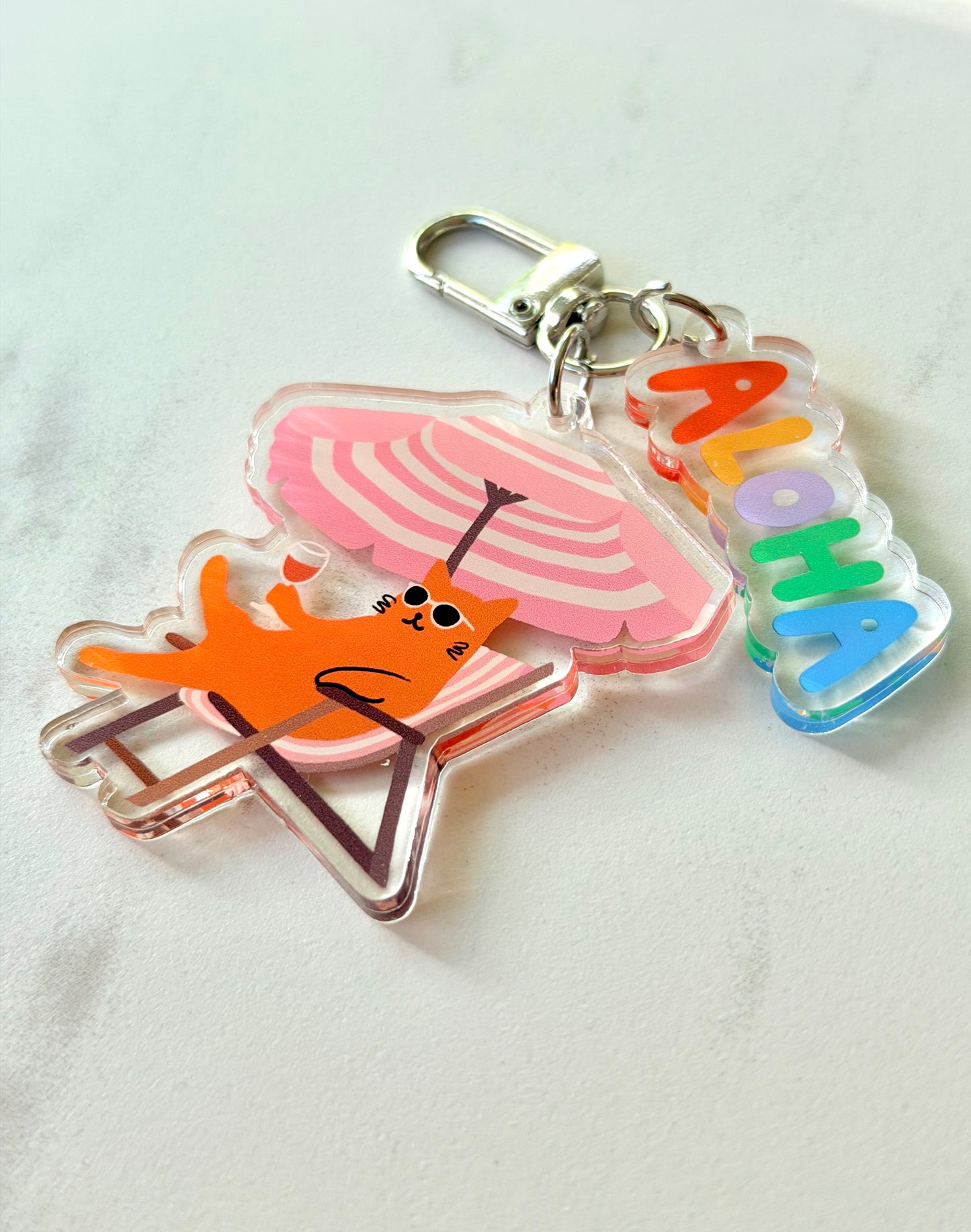 “Beach Cat” Keychain – Milo the Beach Cat Collection