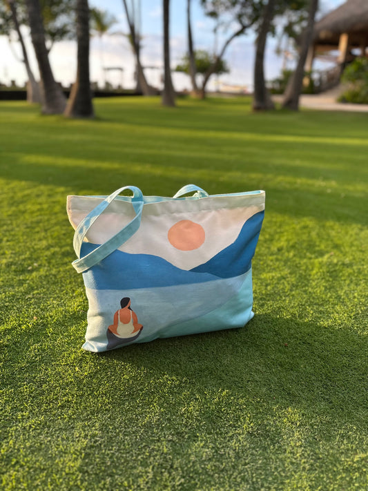 Serene Blue Tote Bag – Inspired by Hawaii 🌊