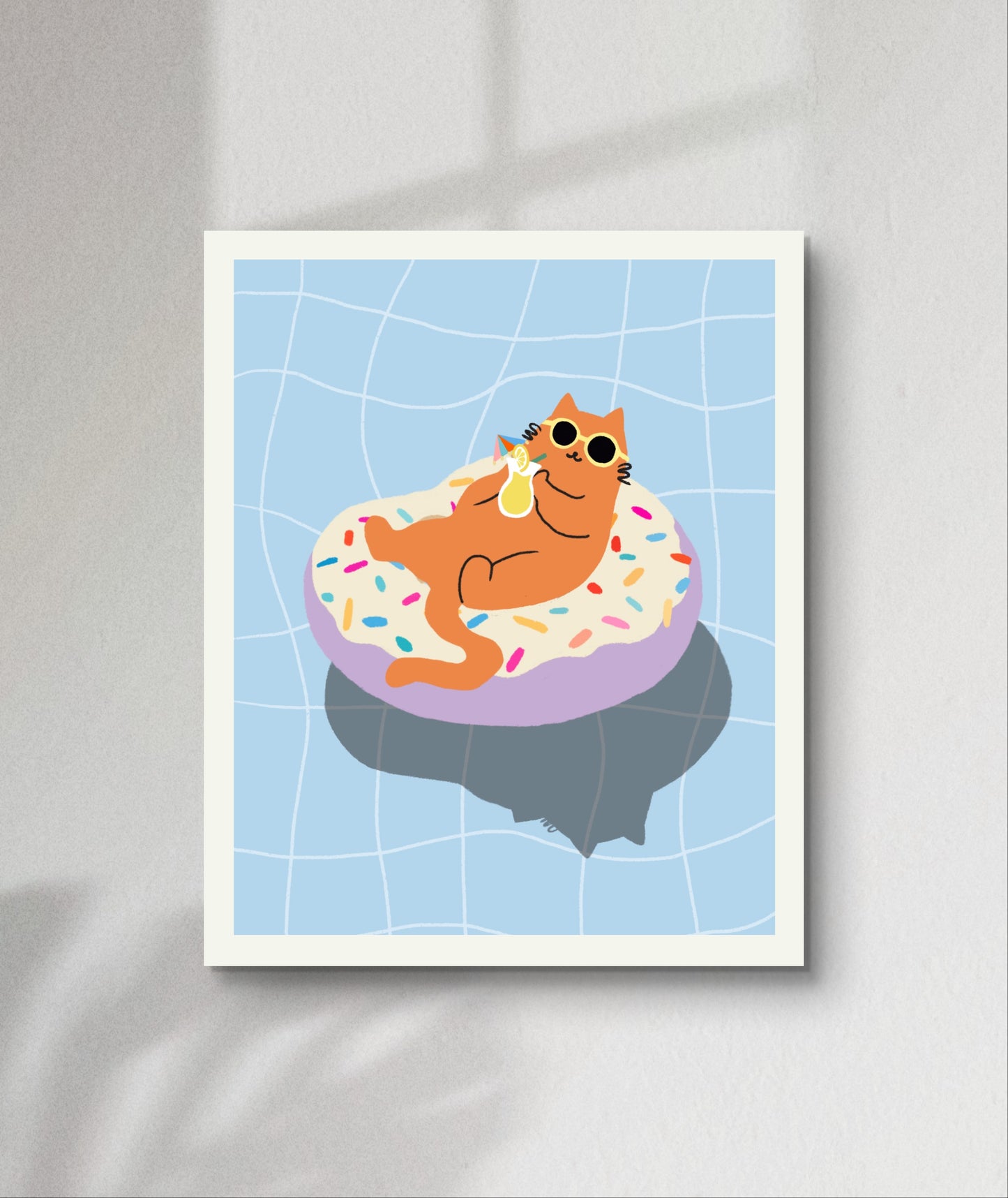 "Just Donut Care" Matted Print