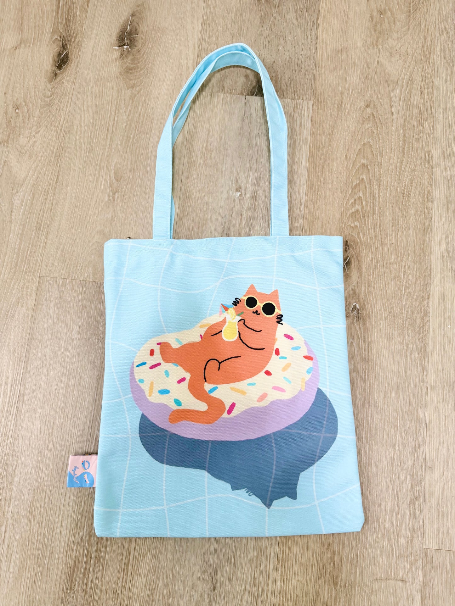 Just Donut Care Tote Bag – Hawaii-Inspired Art Tote for Beach & Everyday Use