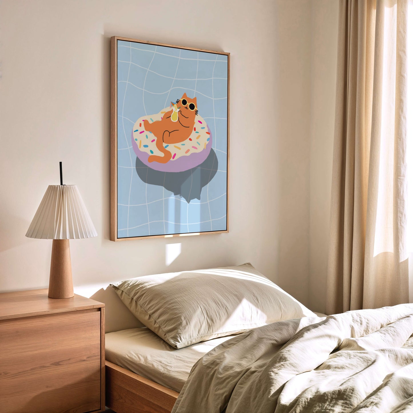 "Just Donut Care" Matted Print