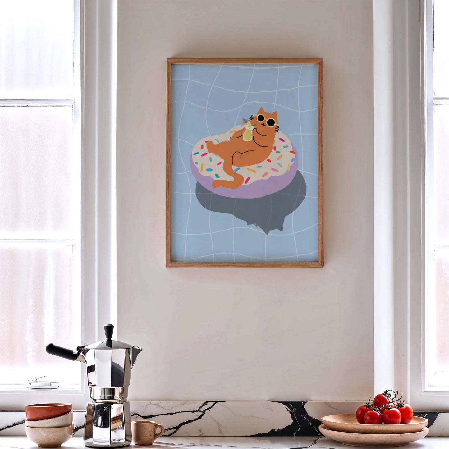 "Just Donut Care" Matted Print