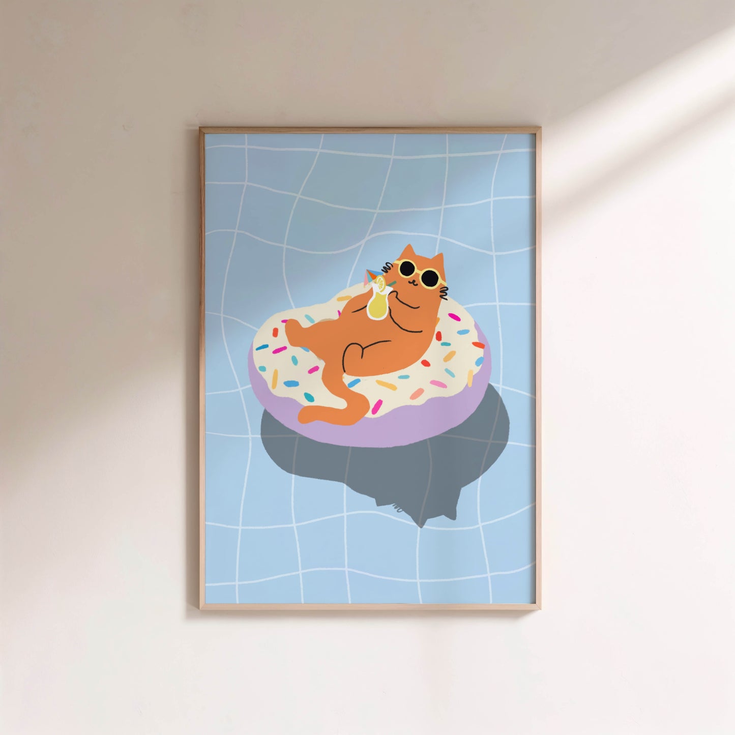 "Just Donut Care" Matted Print