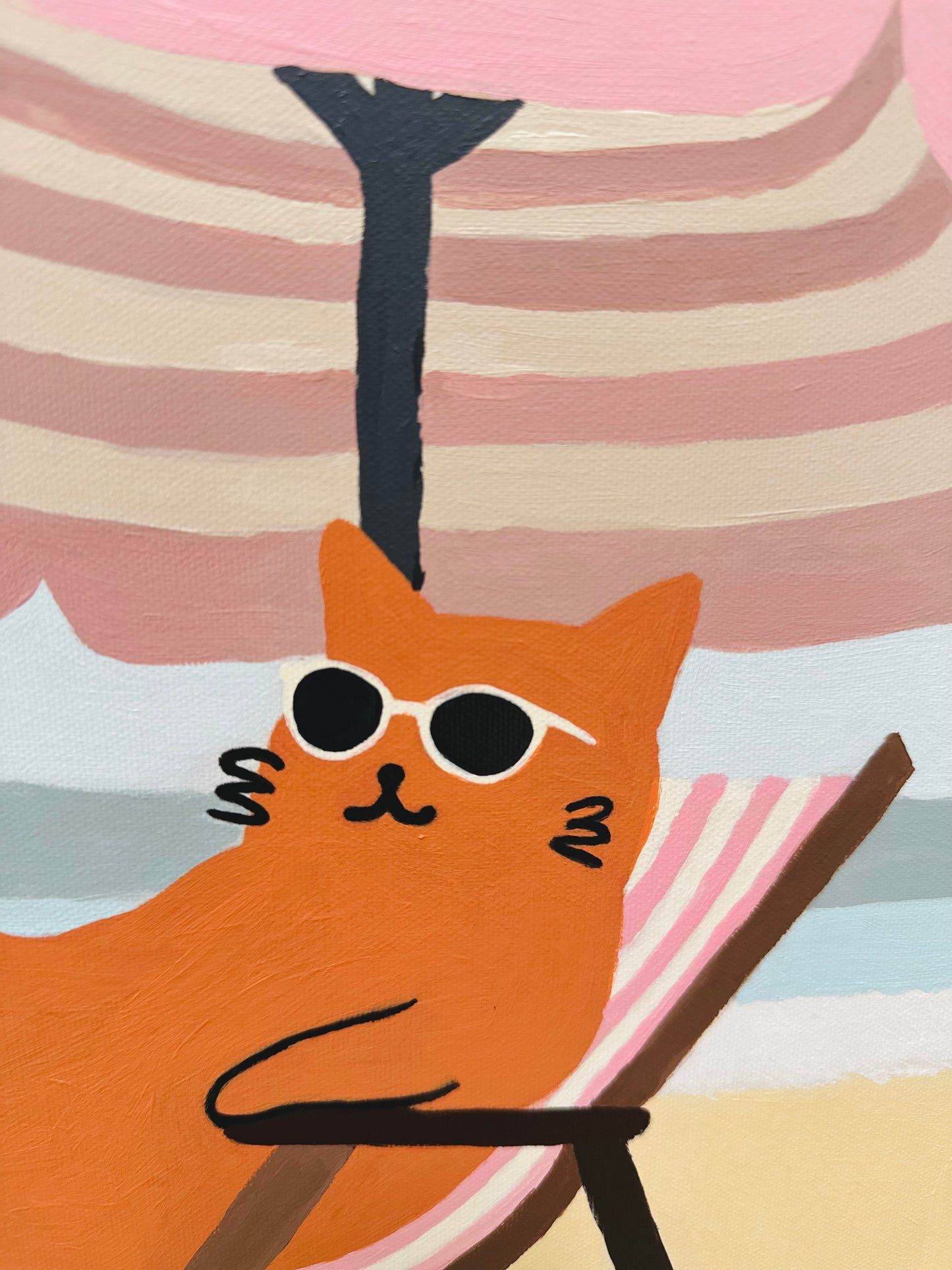 "Laying on the Beach" Canvas Print