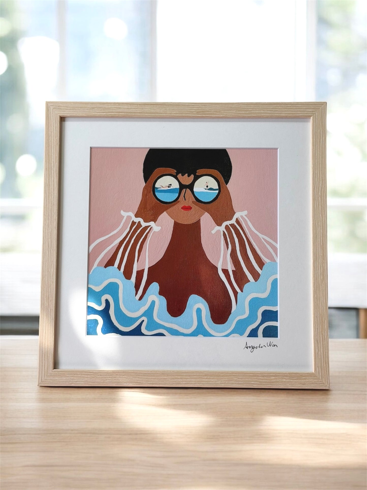 Gallery Framed Art Print — “Sea What I See” (12×12)