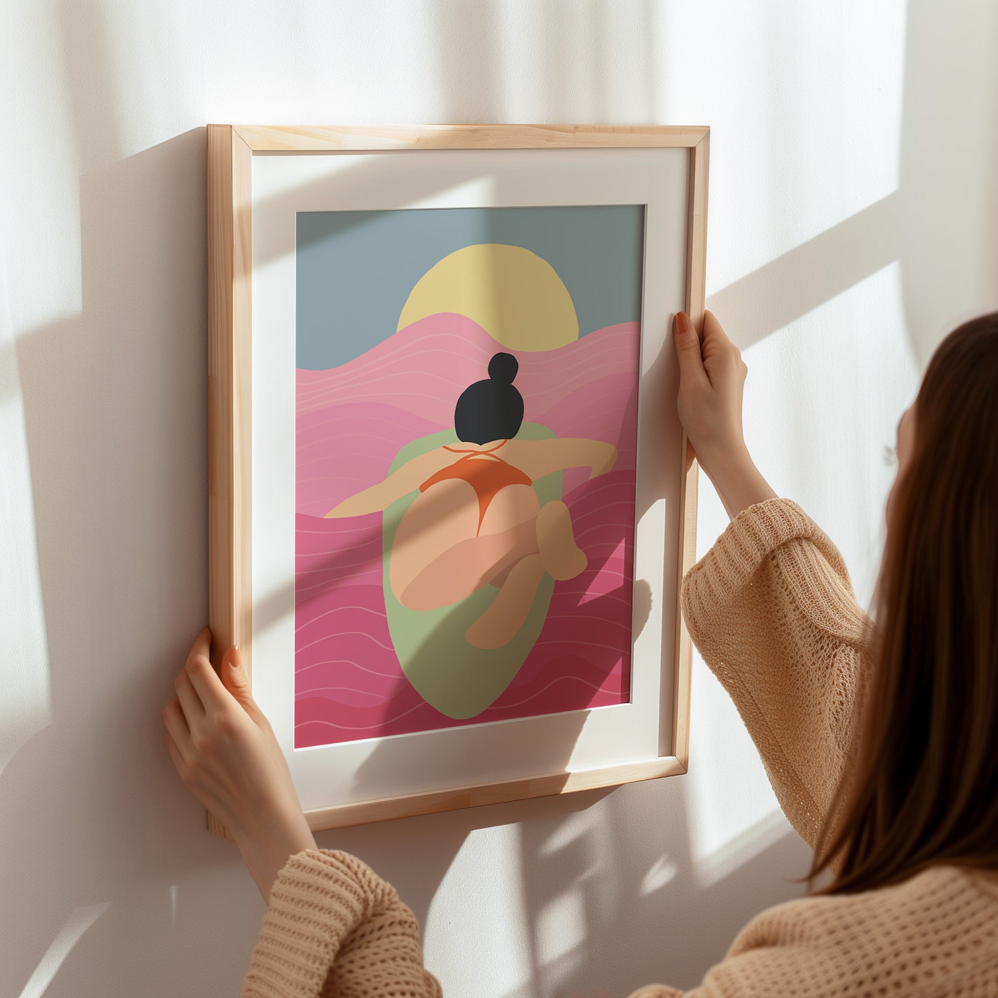 "50 Shades of Pink" Matted Print