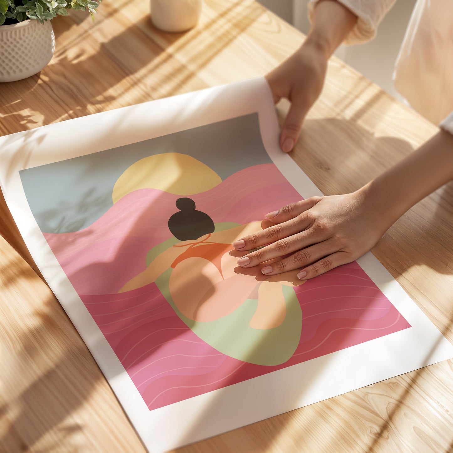 "50 Shades of Pink" Matted Print