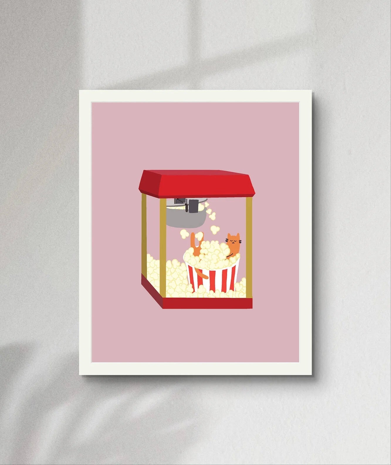 "Popcorn Bath" Matted Print