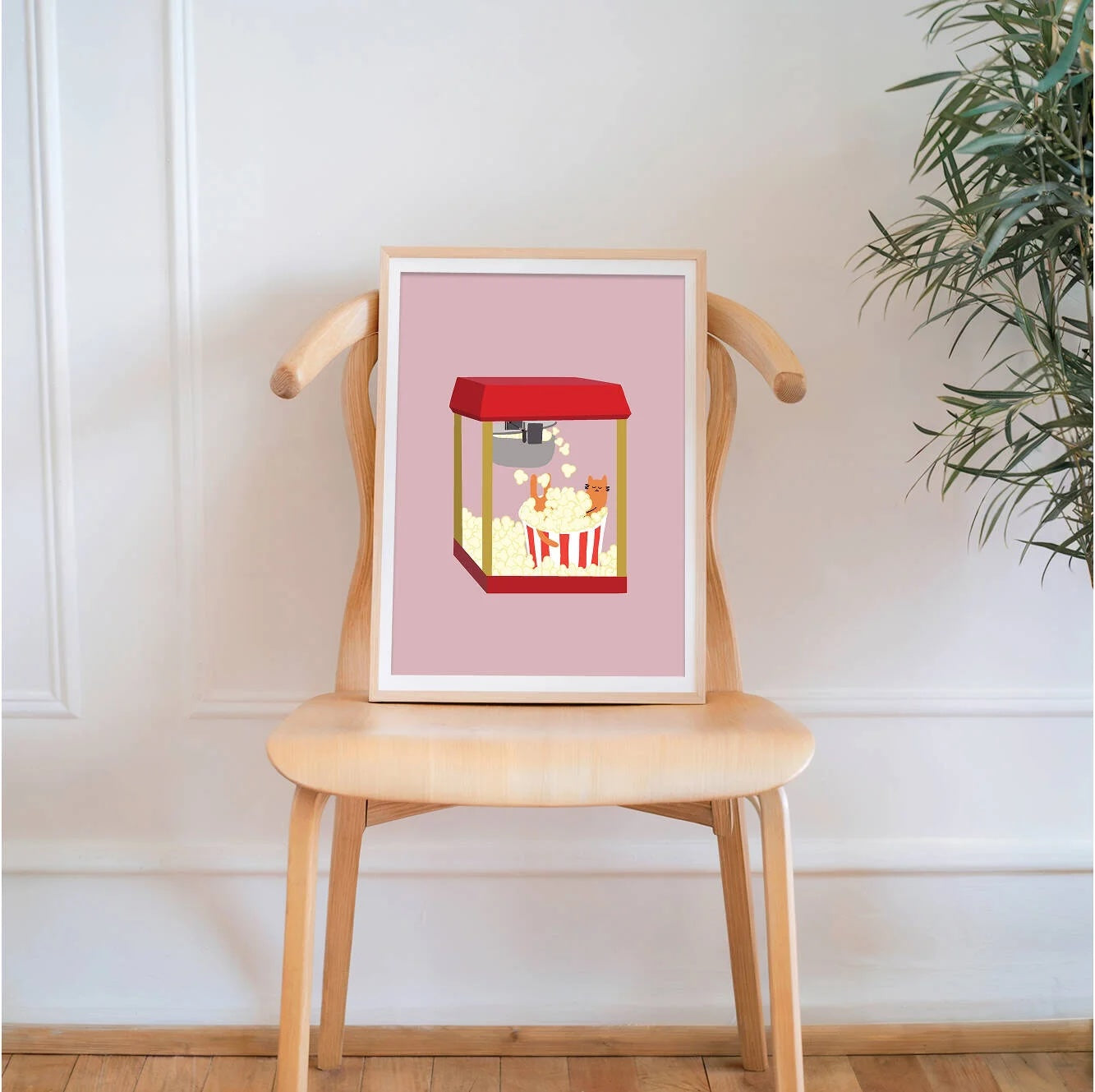 "Popcorn Bath" Matted Print