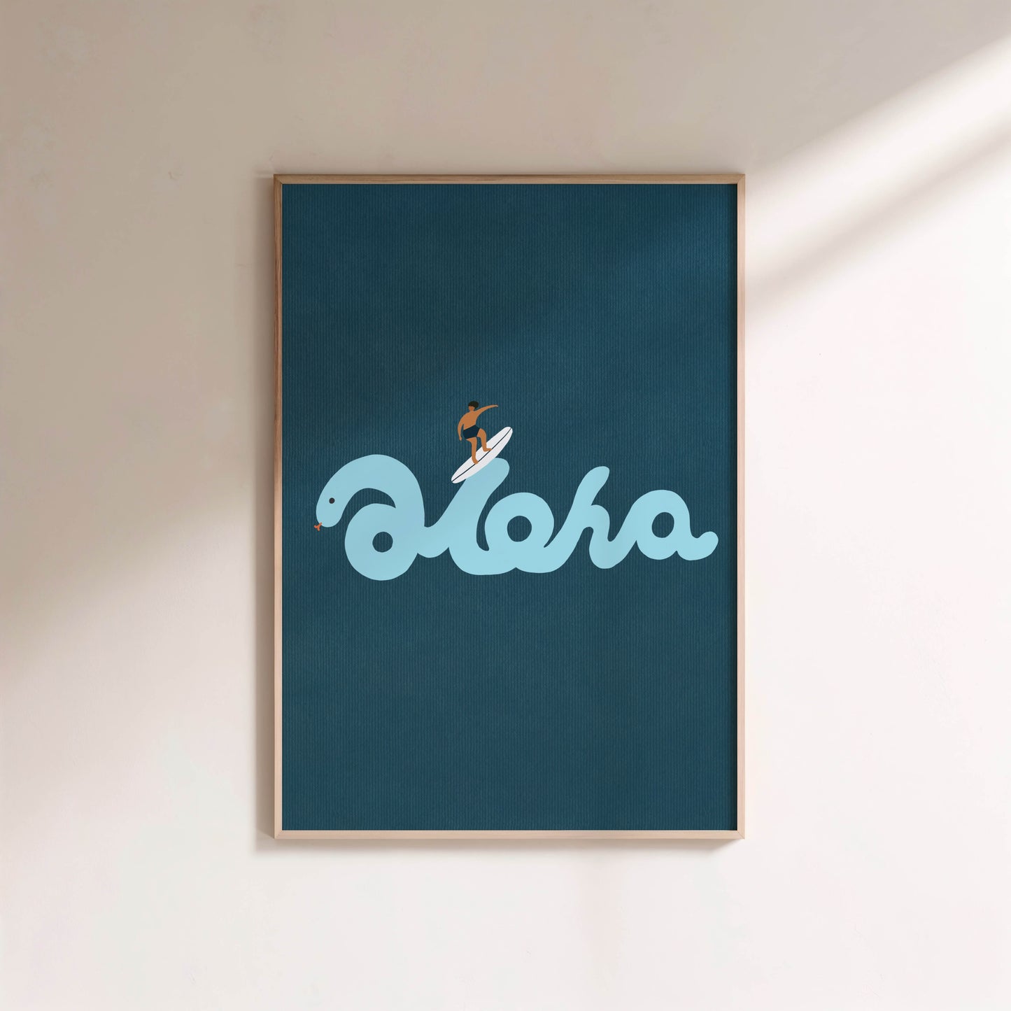 "Riding the Aloha: His Rhythm" Matted Print – Inspired by Hawaii